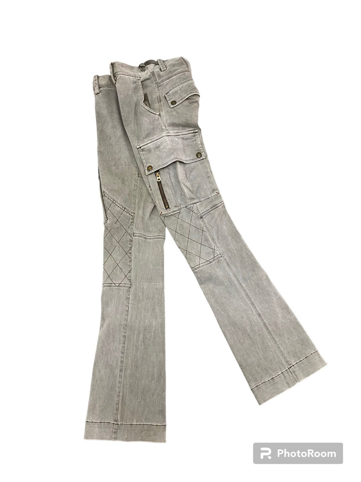 Tete Homme 🔥 Very Rare Vintage Tete Homme Issey Miyake Biker Cargo Pant Size US 28 / EU 44 - 10 Thumbnail