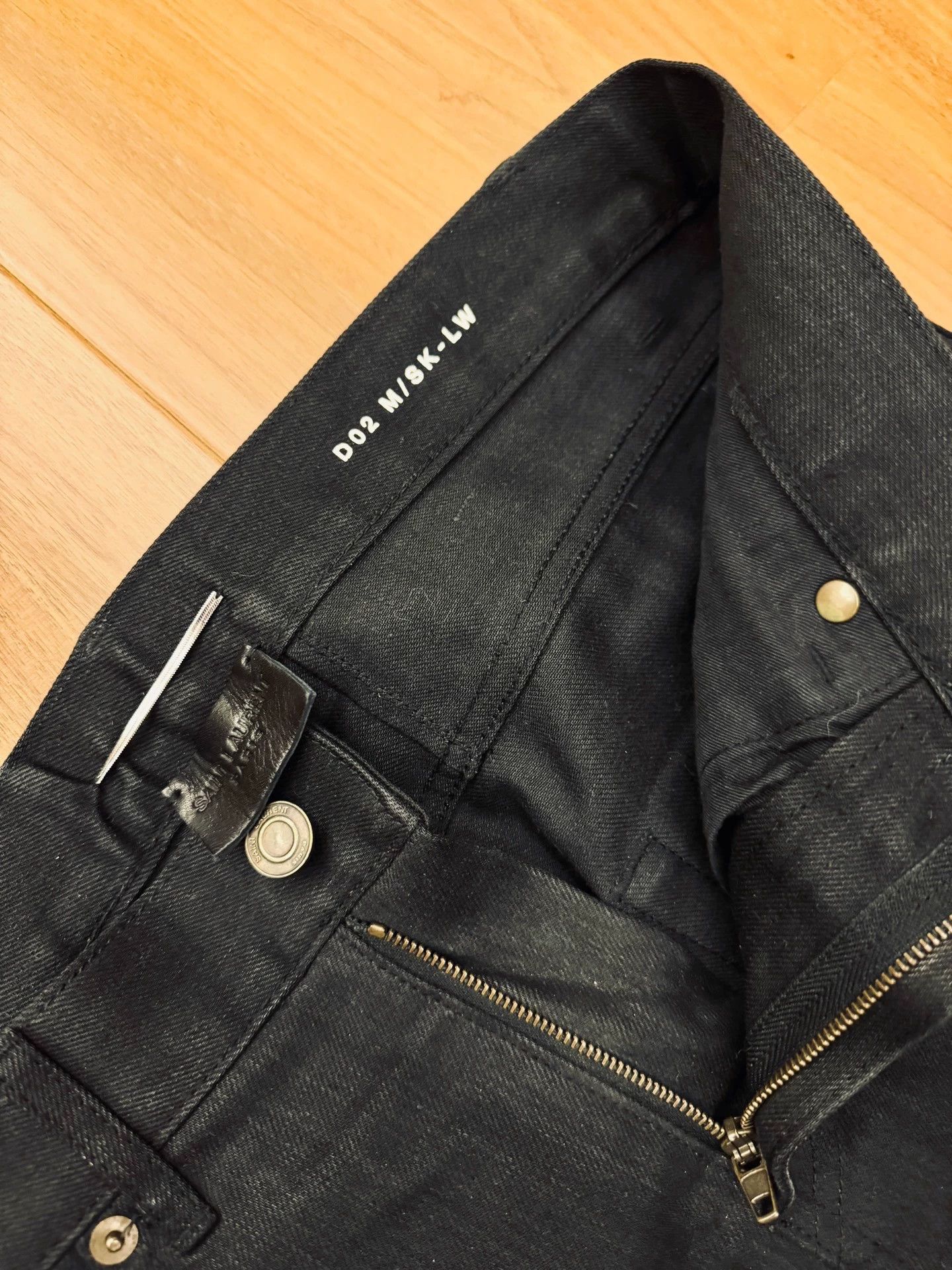 Saint Laurent Paris SLP HEDI 14 FW black light washes runway jeans Size US 29 - 4 Thumbnail