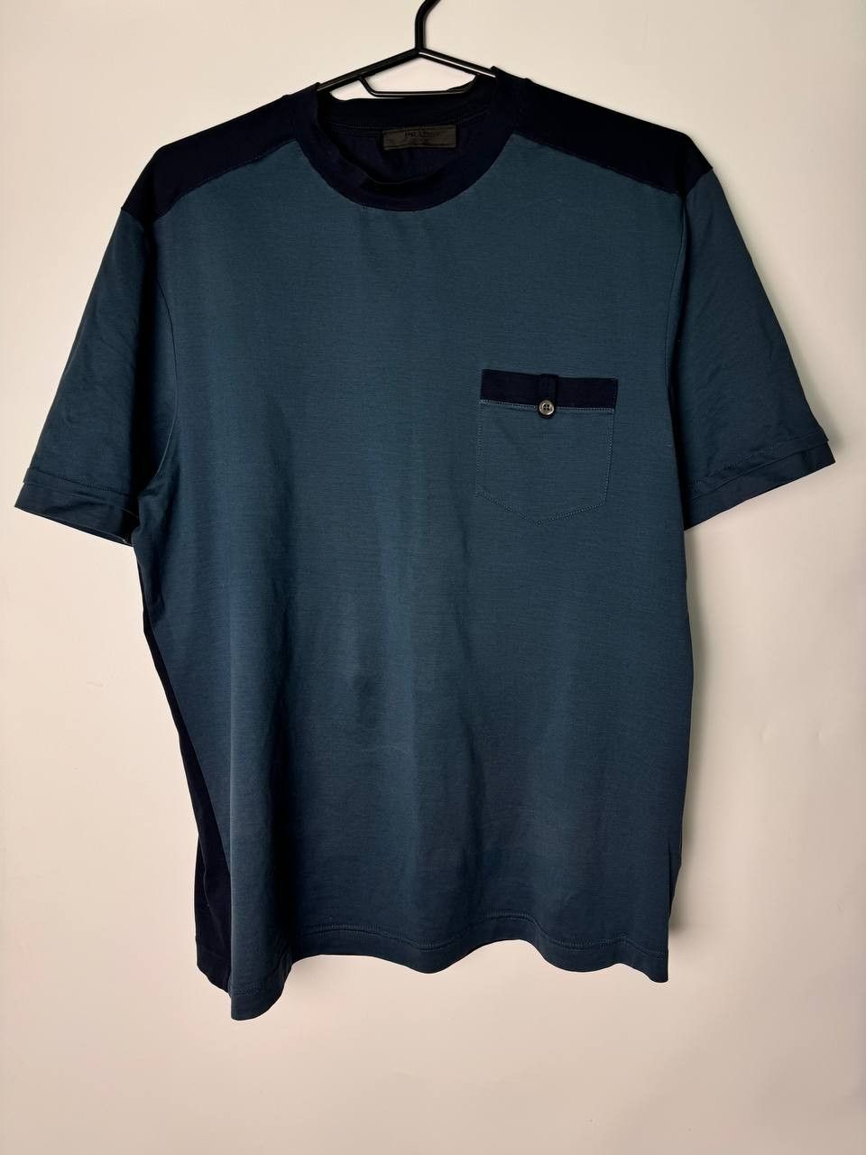 PRADA Milano T-Shirt Red Tab Blue Size M Men
