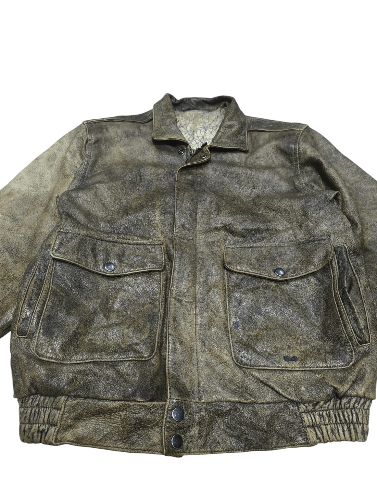 Vintage VINTAGE A2 FLIGHT JACKET LEATHER Size US L / EU 52-54 / 3 - 3 Thumbnail