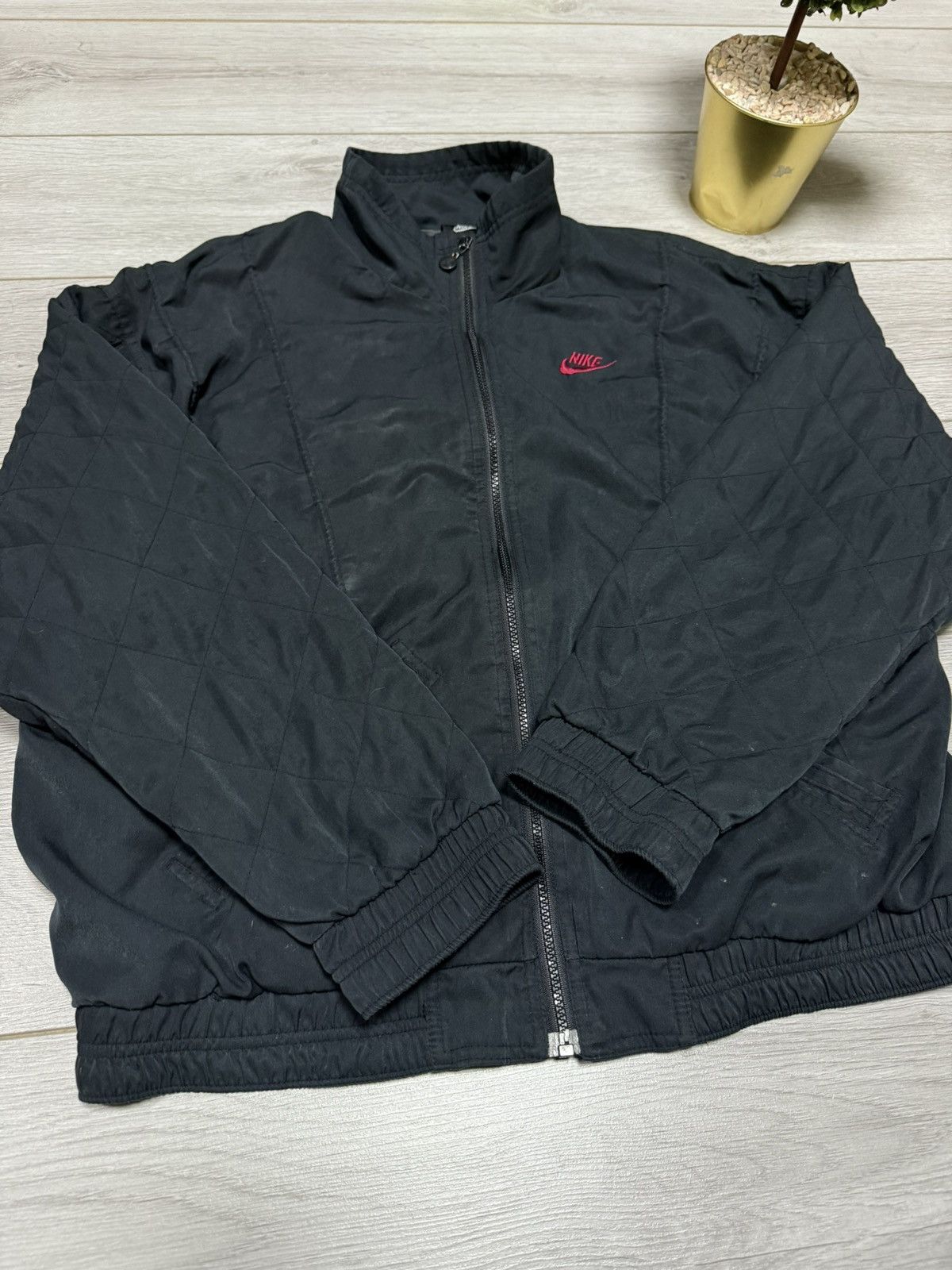 Jordan Brand Nike Jordan vintage 90s big logo jacket zip 1990 Size US XL / EU 56 / 4 - 13 Thumbnail