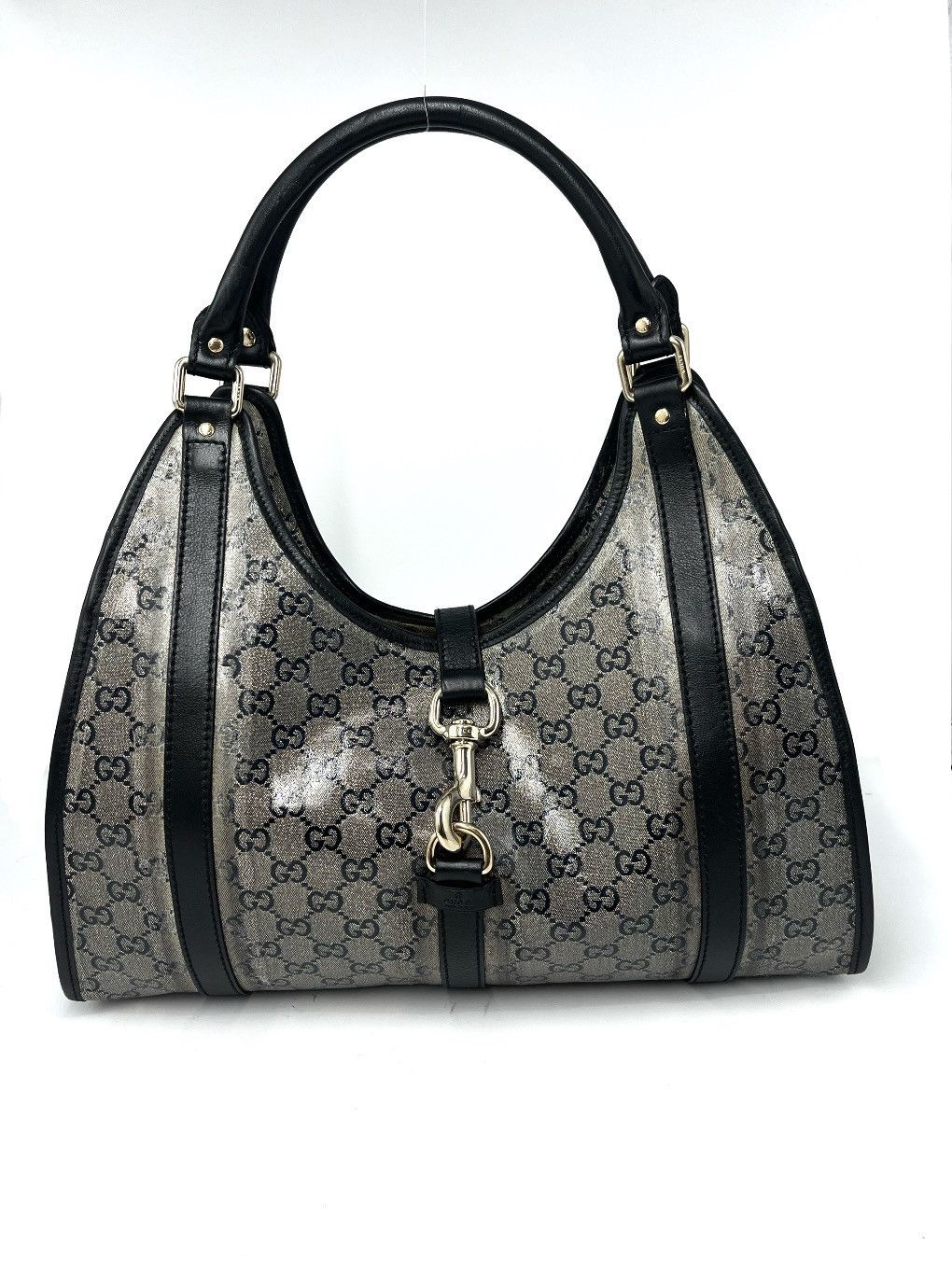 Gucci GUCCI Crystal Monogram Medium Joy Shoulder Bag Black Size ONE SIZE - 1 Thumbnail