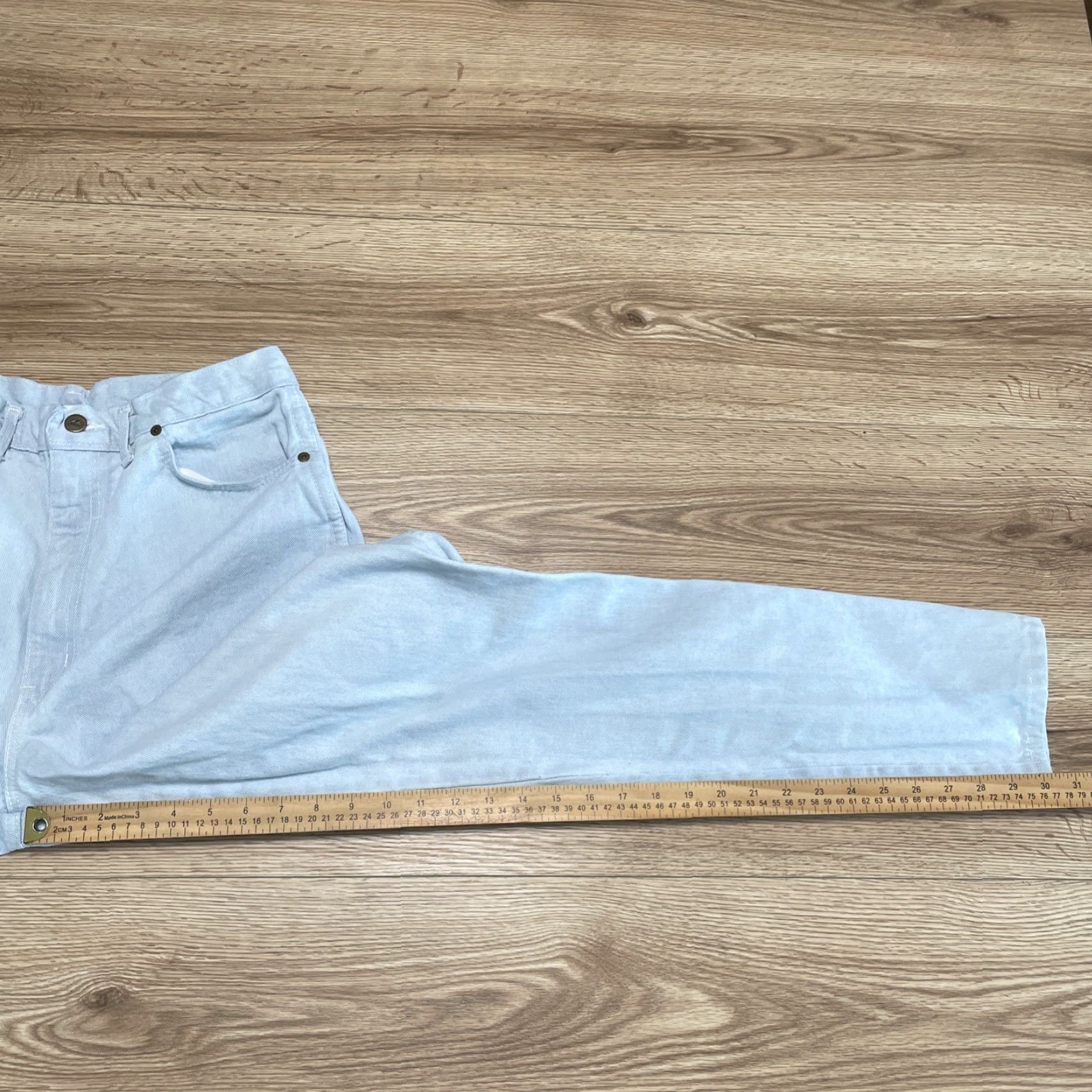 Vintage VINTAGE CHIC Jeans Womens Tall Size 13 Mom High Rise Denim Light Wash Blue Size 34" / US 12 / IT 48 - 6 Thumbnail