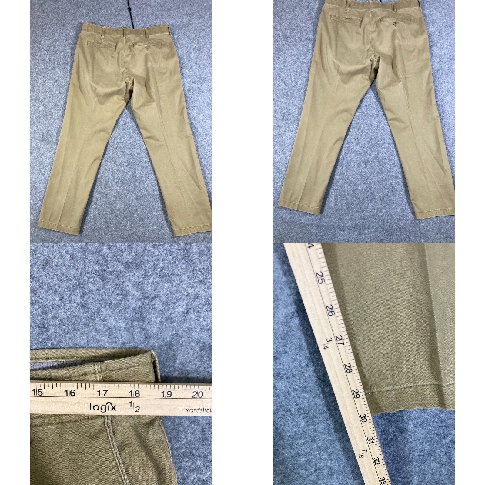 Lee Lee Extreme Motion Pants Mens 38X30 Green Slim Fit Comfort Stretch Straight Leg Pants Size US 38 / EU 54 - 8 Thumbnail