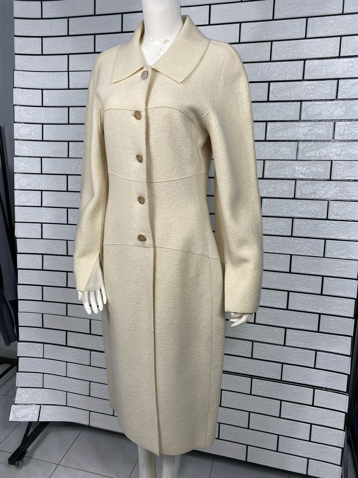 Chanel 🔥VINTAGE LONG JACKET DRESS BUTTON CHANEL WOOL Size XS / US 0-2 / IT 36-38 - 22 Thumbnail