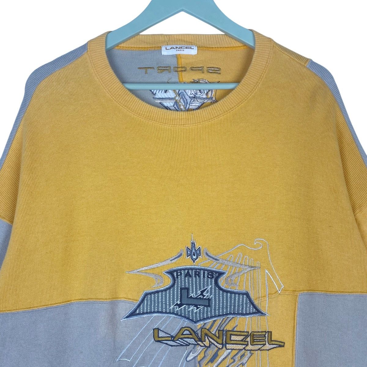 Lancel Lancel Paris Colorblock Sweatshirt Crewneck Pullover Jumper Size US XXL / EU 58 / 5 - 2 Thumbnail