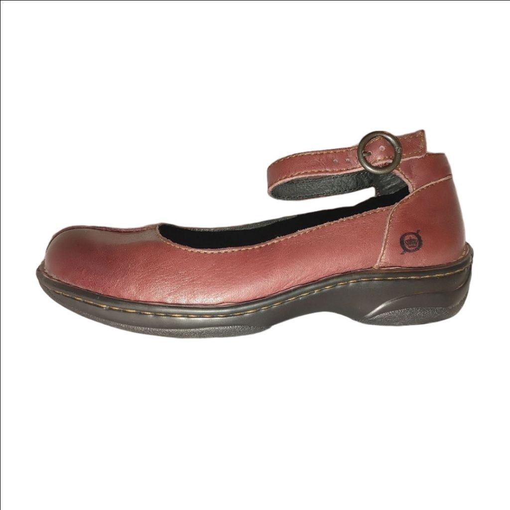 Born Born Burgundy Leather Mary Jane Size 7.5 NWOT Size US 7.5 / IT 37.5 - 1 Thumbnail