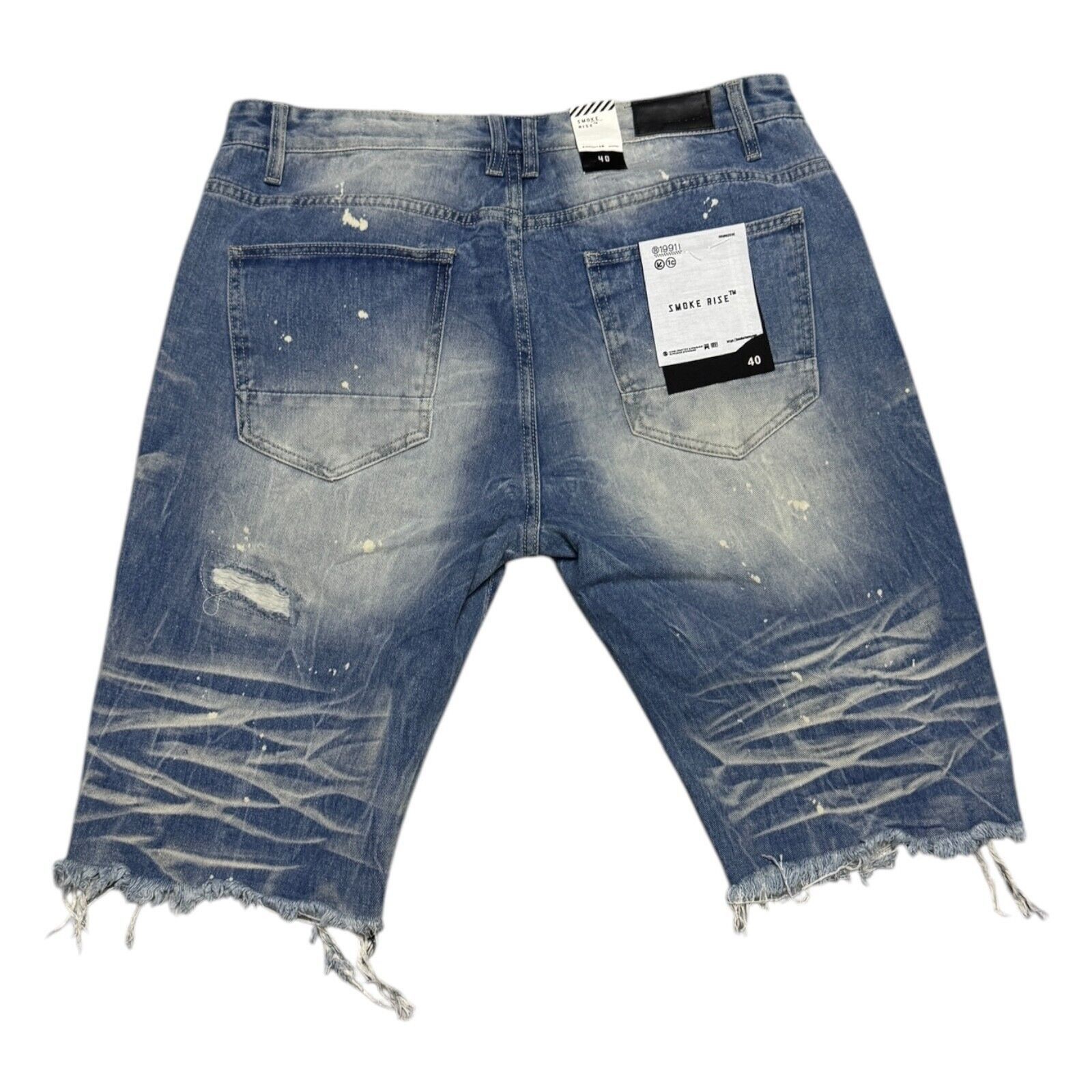 Smoke Rise NWT SMOKE RISE Distressed Summer Denim Jean Shorts Jorts XL Size US 39 - 2 Thumbnail