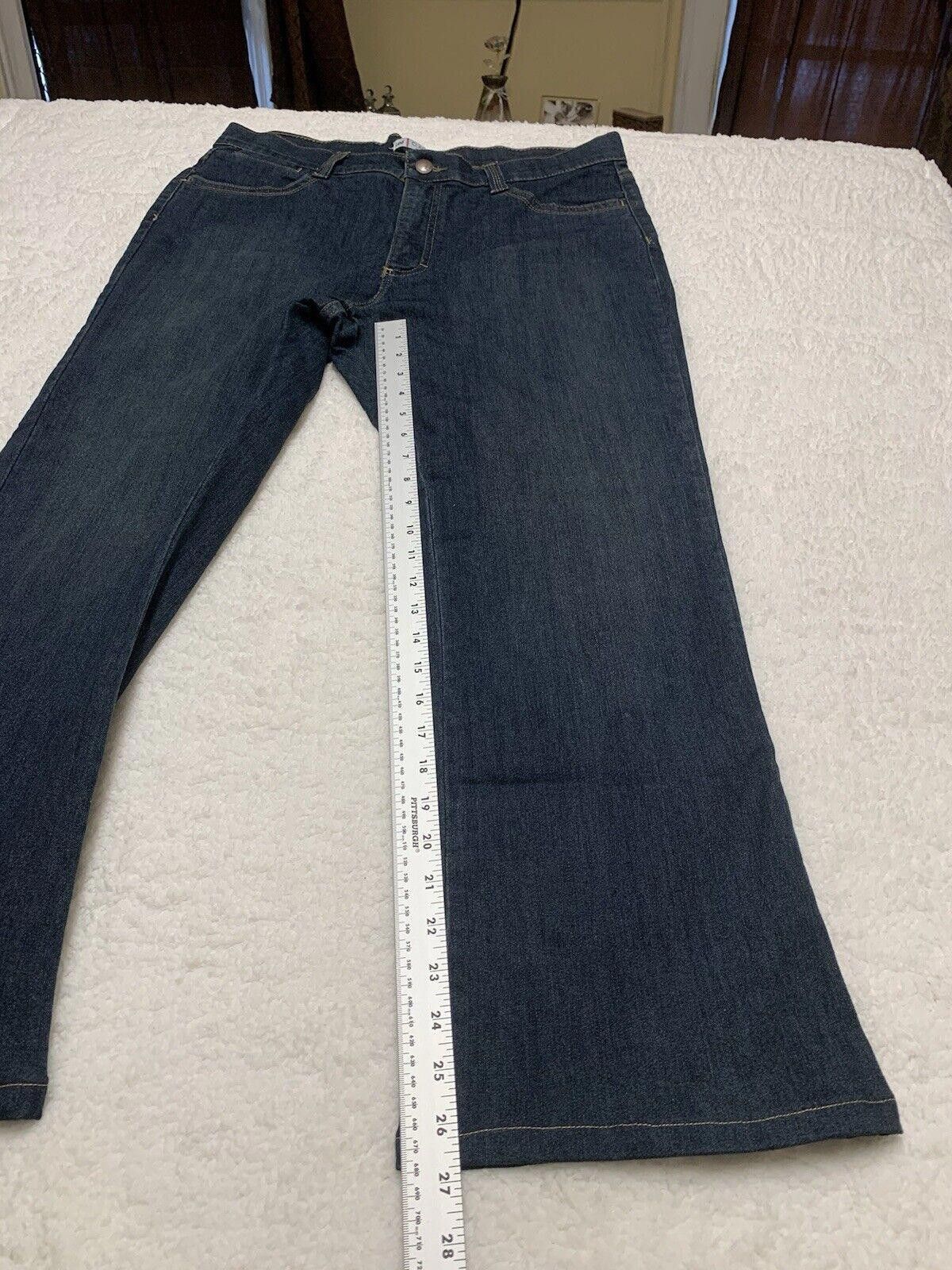Lee LEE Jeans Women's Sz 18 Short Classic Fit Dark Blue Size 40" / US 18 - 8 Thumbnail