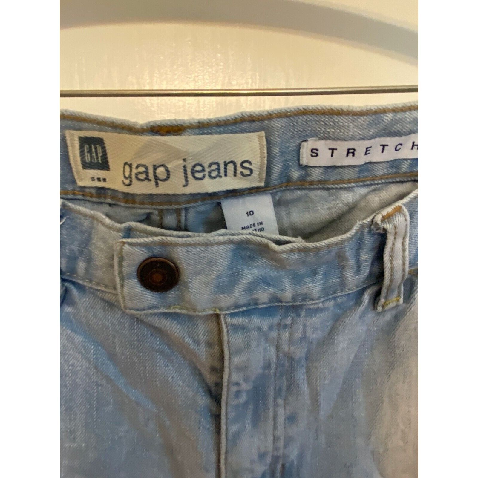 Gap GAP Women's Jeans Stretch Light blue Straight leg Size 10 Size 32" / US 10 / IT 46 - 4 Thumbnail