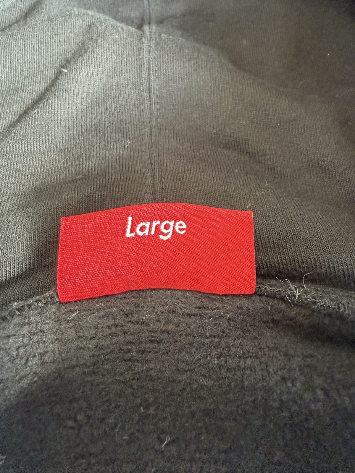 Supreme Supreme Big Logo Paneled Zip Up Hooded Sweatshirt Black Size US L / EU 52-54 / 3 - 6 Thumbnail