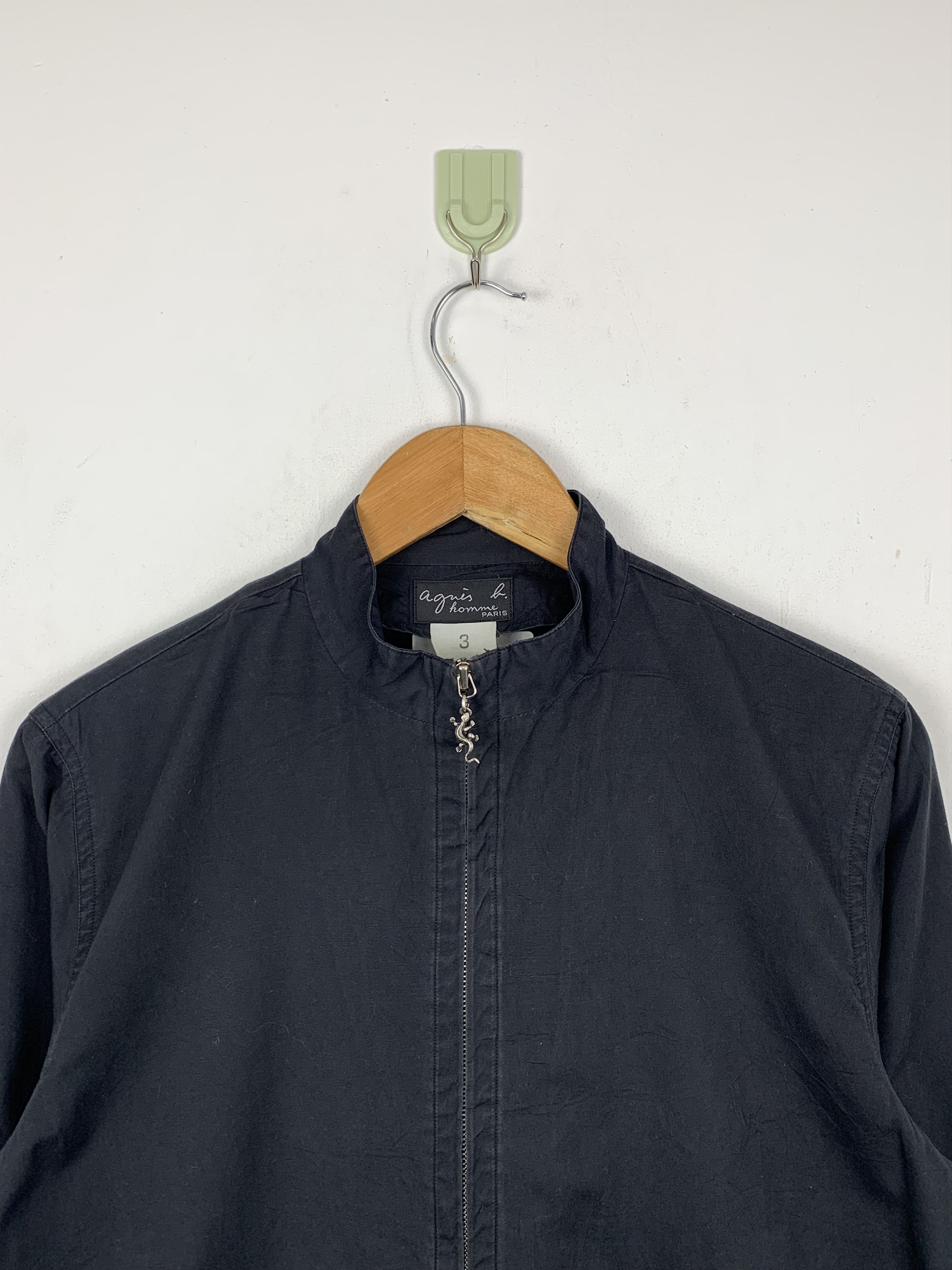 agnes b. Vintage Agnes B. Zipper Denim Jacket J1424 Size US M / EU 48-50 / 2 - 2 Thumbnail