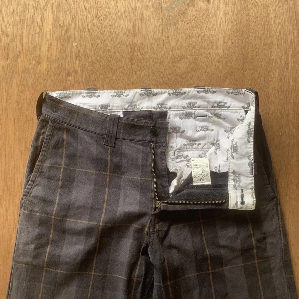 Buckle Black × Japanese Brand × Seditionaries VINTAGE LEE 32x32 TROUSERS CHECK PLAID CINCH BACK PANTS Size US 32 / EU 48 - 6 Thumbnail