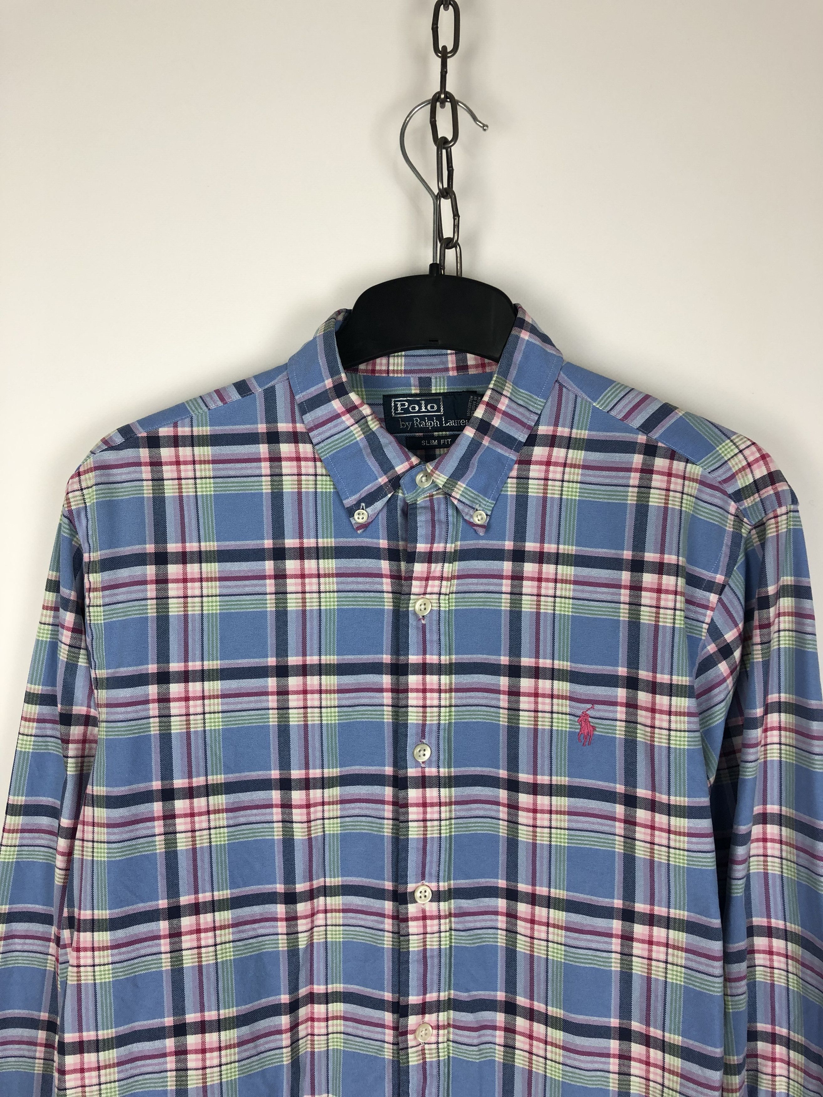 Polo Ralph Lauren Polo Ralph Lauren Vintage Check Shirt Slim Fit size M Size US M / EU 48-50 / 2 - 2 Thumbnail
