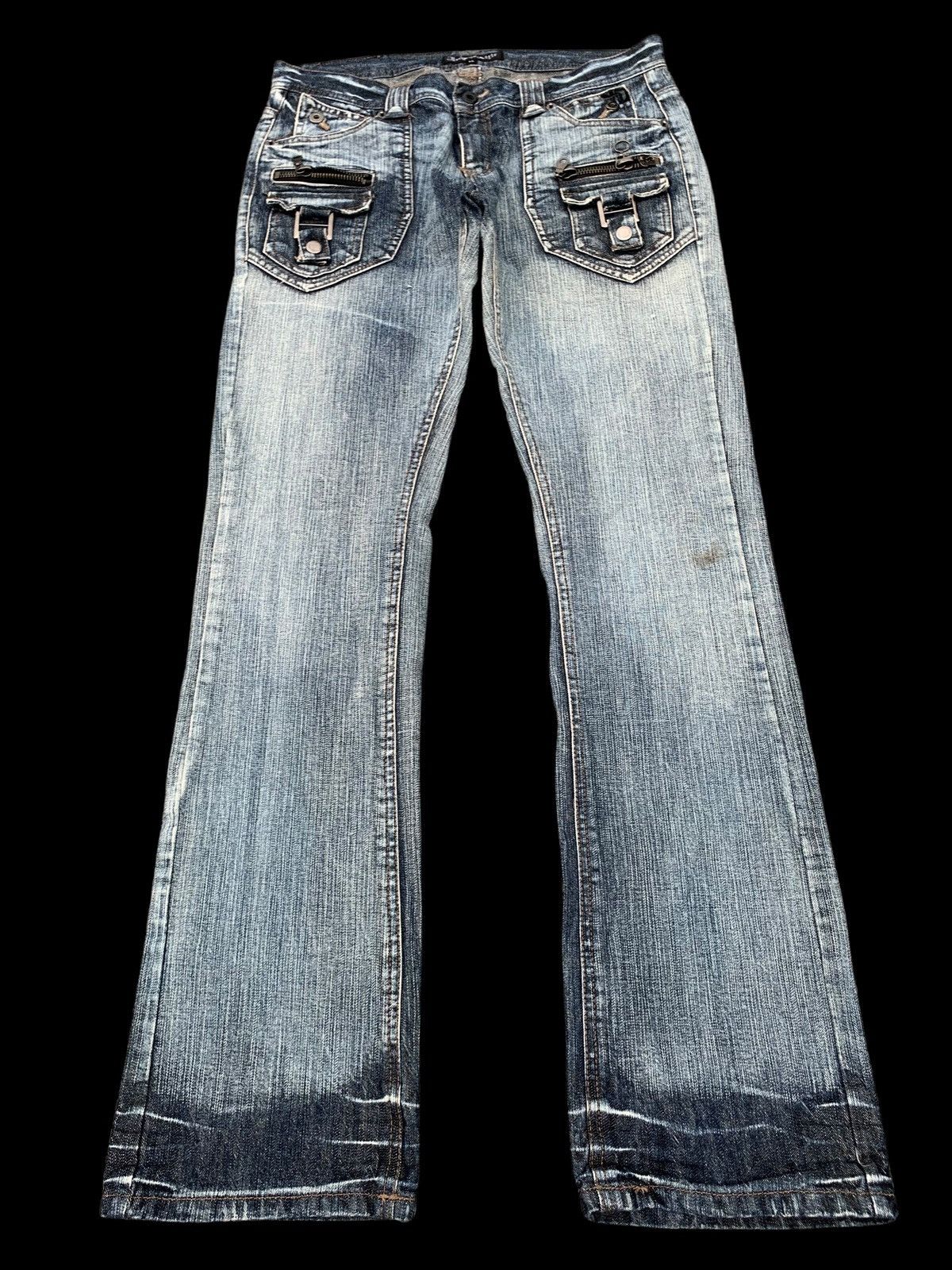 Kapital FLARE💥IN THE ATTIC RUSTY JAPANESE PUNK DISTRESSED DENIM Size US 32 / EU 48 - 2 Thumbnail