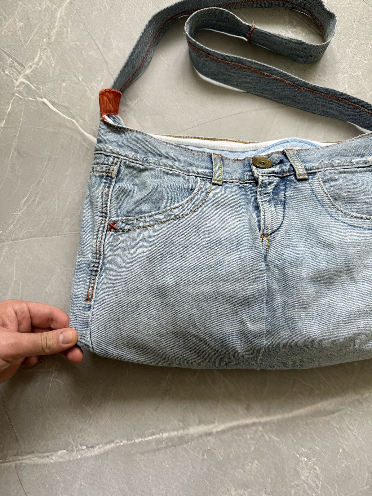 Miss Sixty Vintage y2k Miss Sixty Denim Shoulder Bag Upcycple Rework Size ONE SIZE - 7 Thumbnail