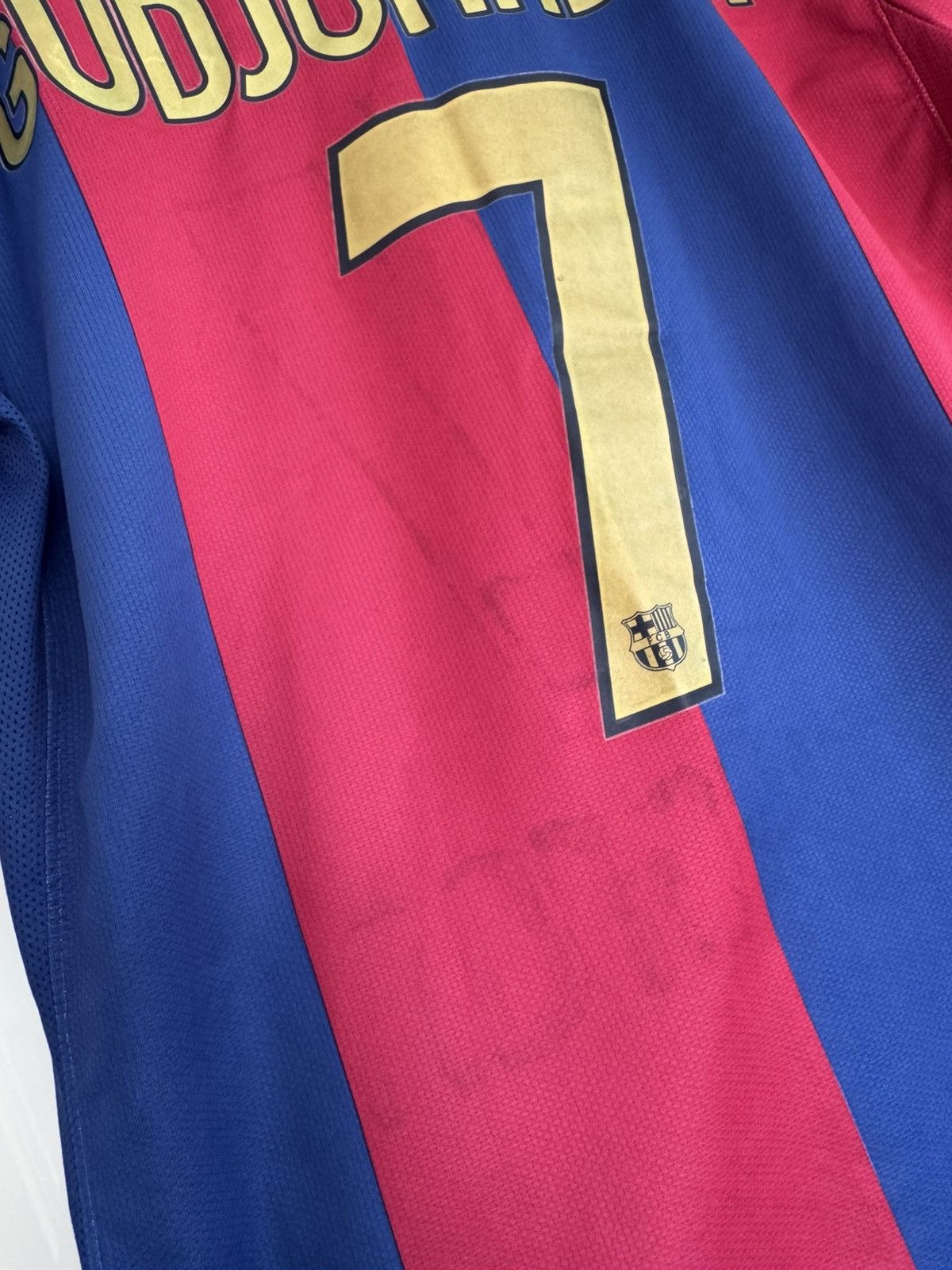 Nike × Vintage Vintage Gudjohnsen #7 Barcelona 2006-2007 Home Soccer Jersey Size US L / EU 52-54 / 3 - 11 Thumbnail