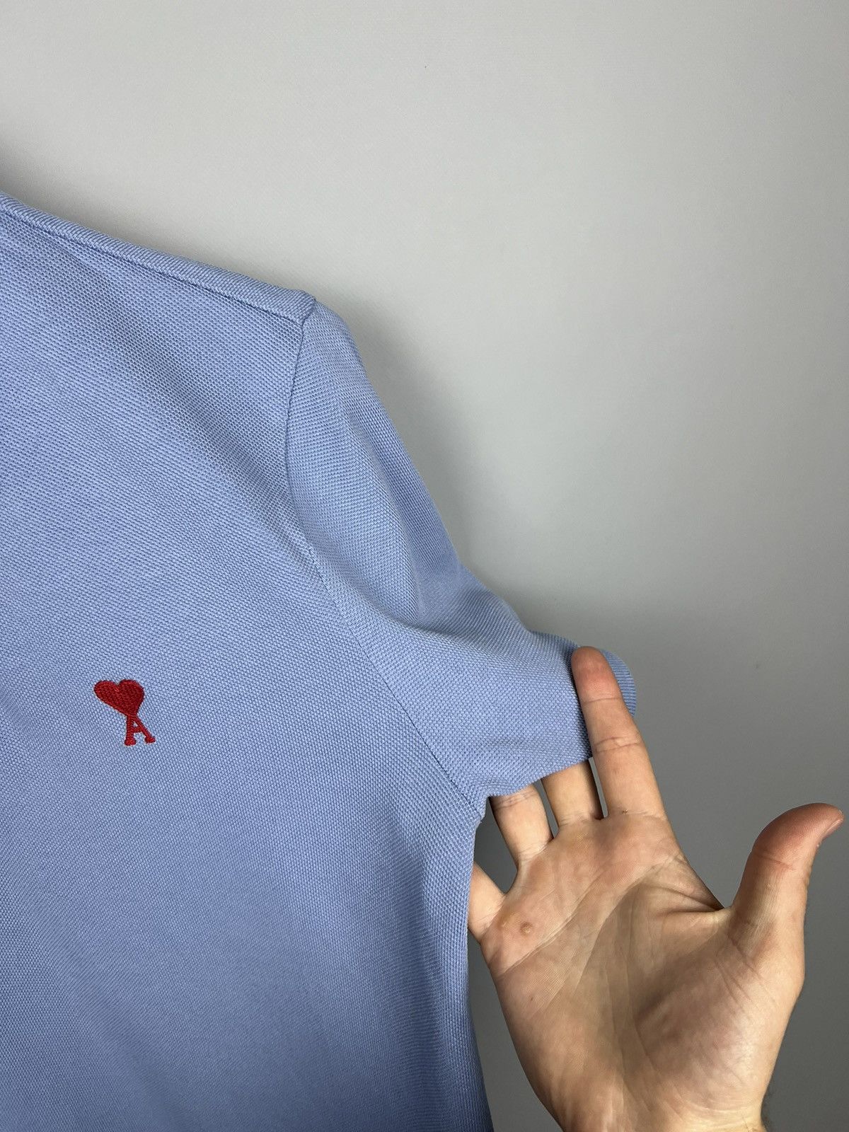 AMI AMI de Coeur Polo Shirt M Baby Blue Basic Japanese Paris y2k Size US XS / EU 42 / 0 - 3 Thumbnail