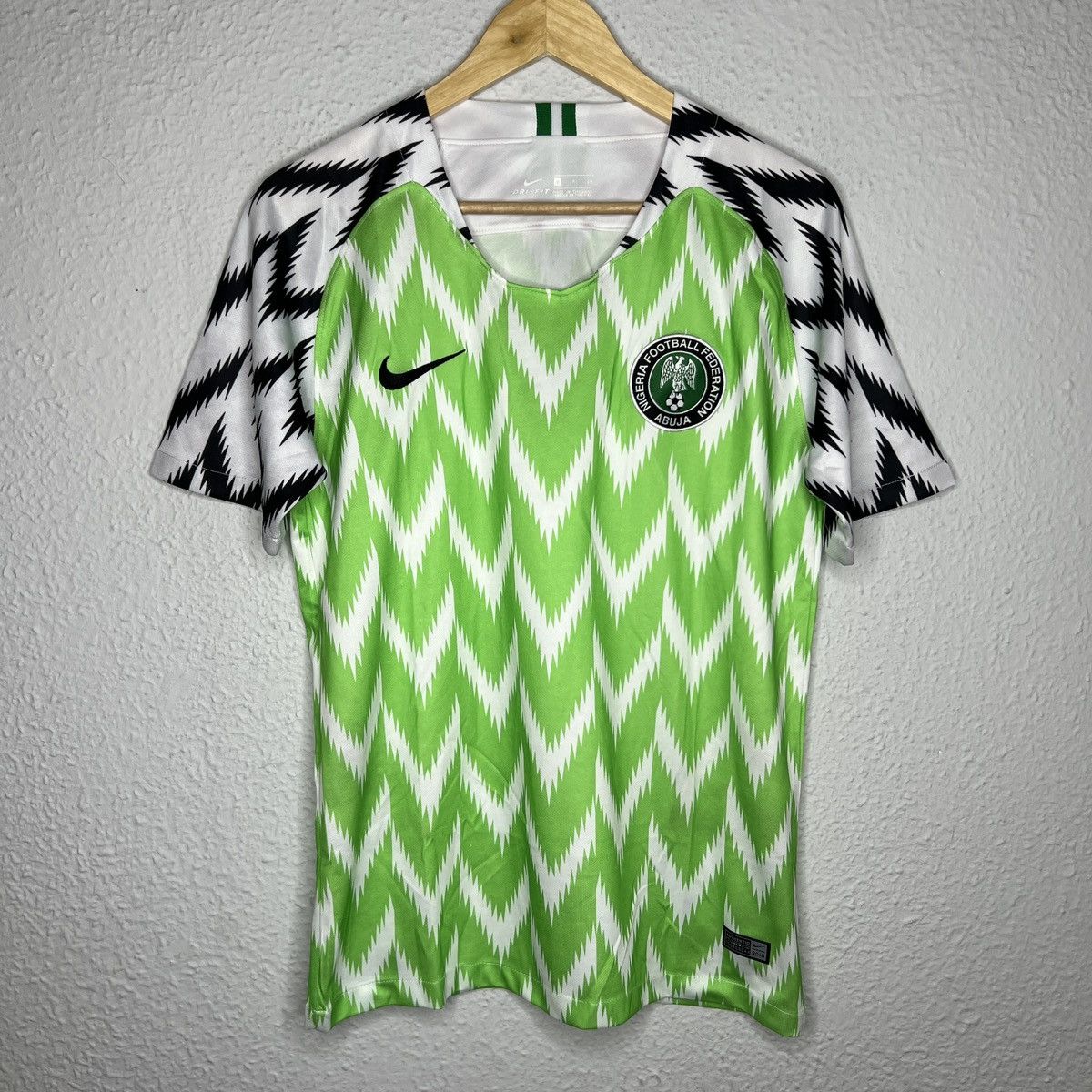 Nike Nike Nigeria Soccer Jersey Tshirt Tee Green Full Print Home Size US S / EU 44-46 / 1 - 1 Thumbnail