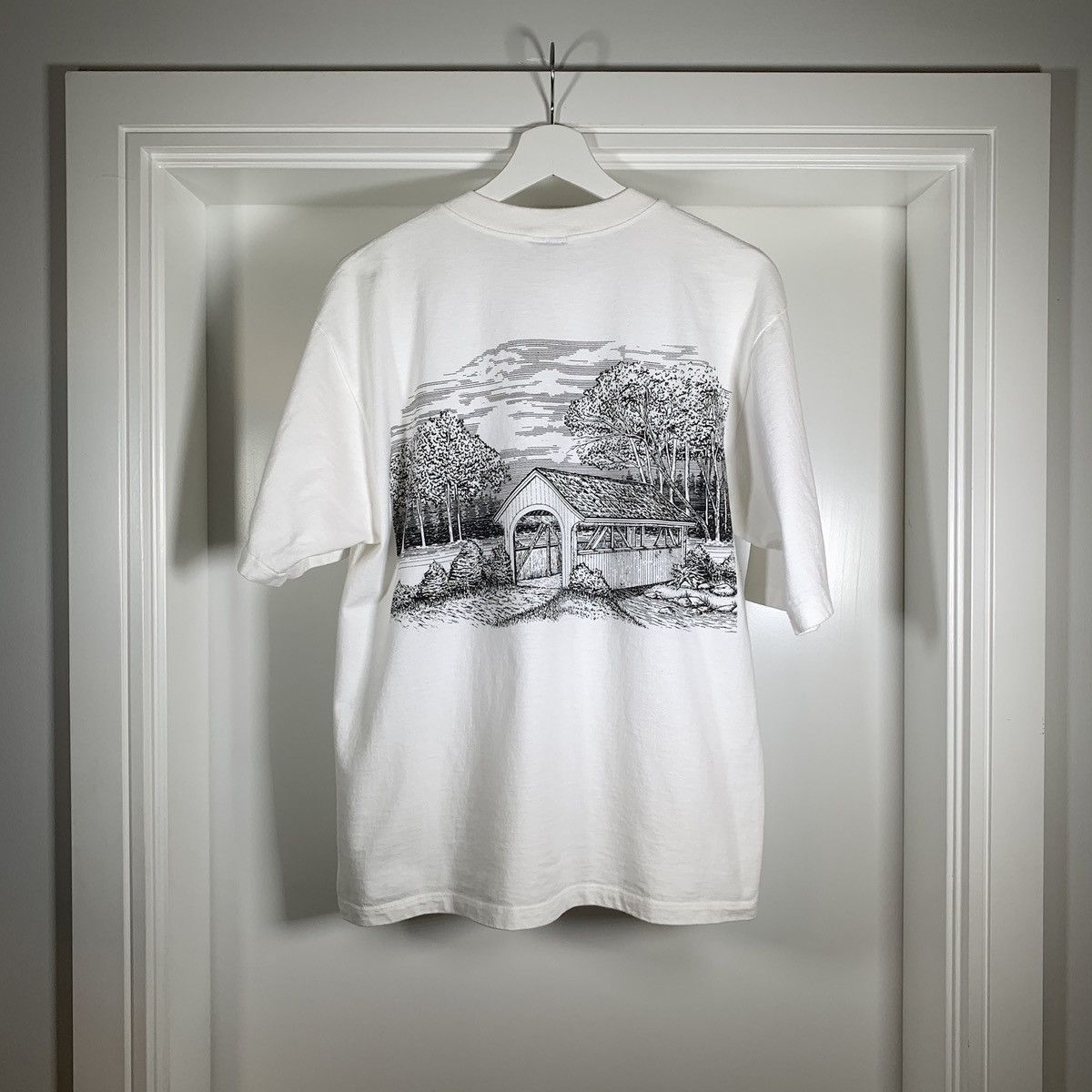 Vintage Vintage 80s 90s Pennsylvania Farm T Shirt Double Sided Size US S / EU 44-46 / 1 - 5 Thumbnail
