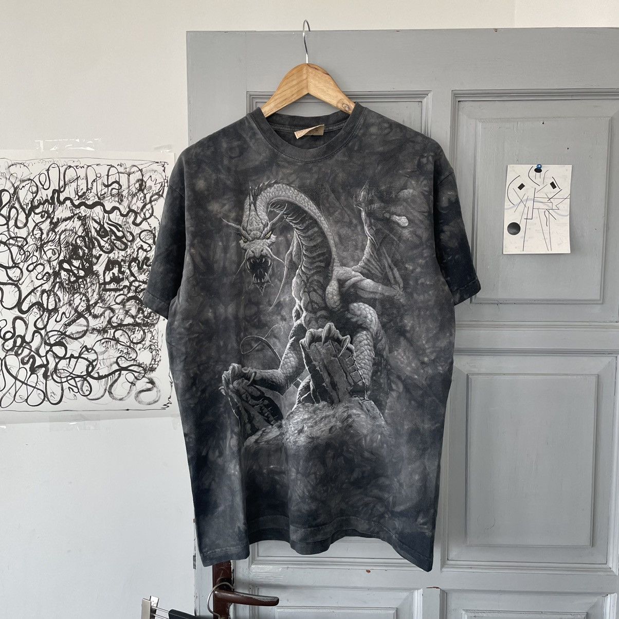 Japanese Brand × Vintage Vintage 00’s The Mountain Overprinted Dragon T-shirts Size US L / EU 52-54 / 3 - 1 Thumbnail