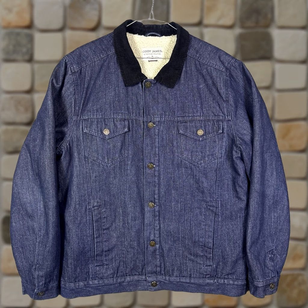 Cody James Cody James Jacket Mens XL Sherpa Denim Chore Barn Corduroy Field Coat Cowboy Western Mens Size US XL / EU 56 / 4 - 1 Thumbnail