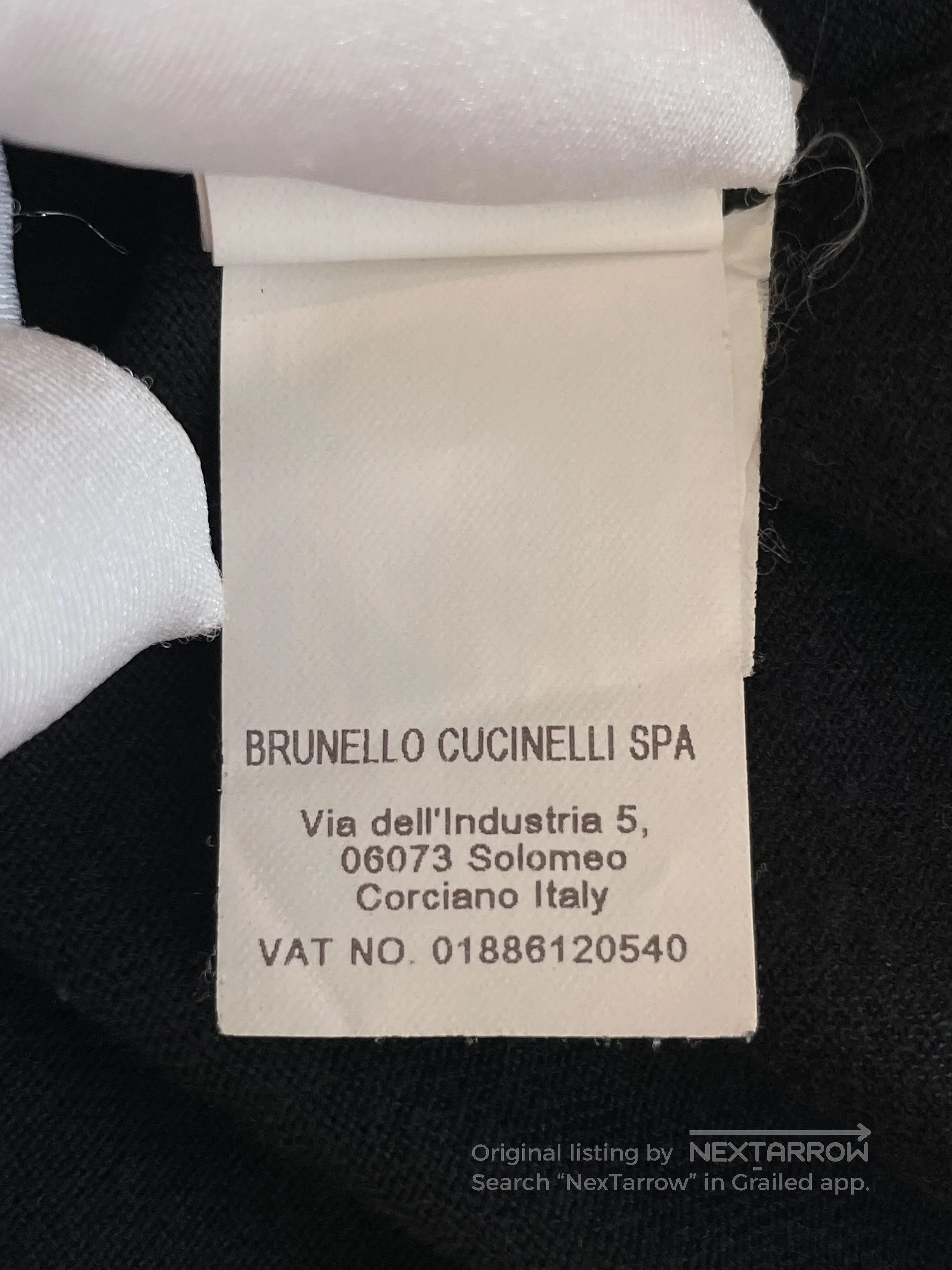 Brunello Cucinelli Brunello Cucinelli Black Cotton T-shirt S. Size US S / EU 44-46 / 1 - 6 Thumbnail
