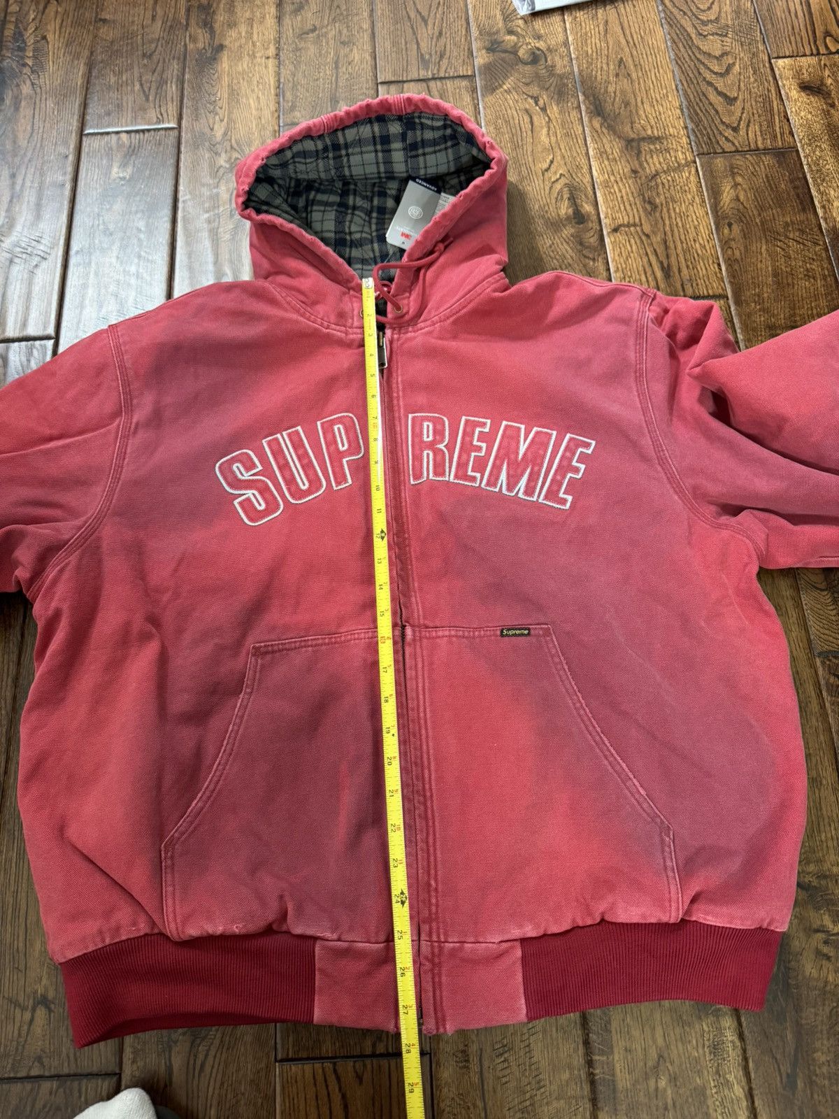 Supreme Supreme Reflective Arc Denim Work Jacket Red Size US XL / EU 56 / 4 - 8 Thumbnail