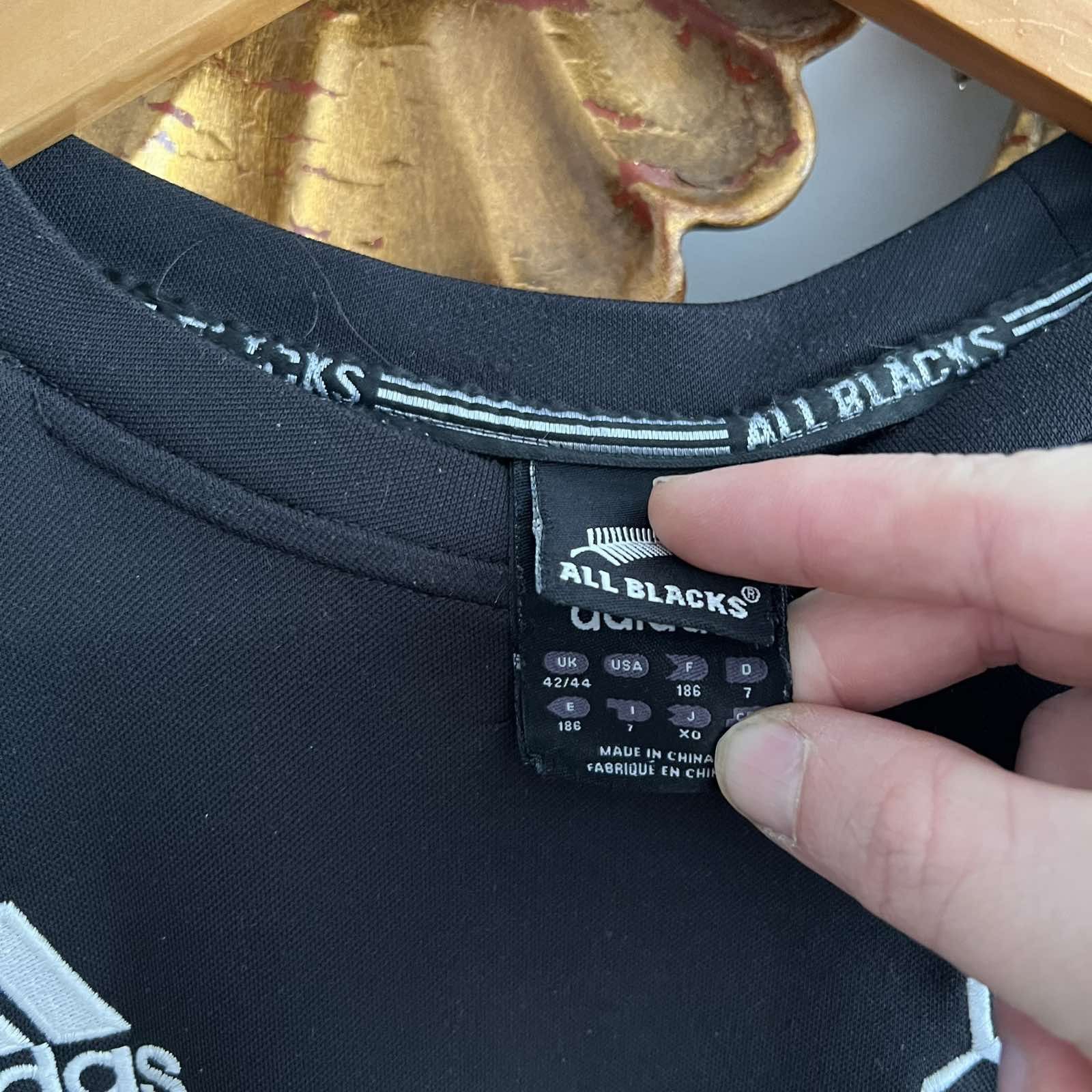 Adidas × All Blacks × Canterbury of New Zealand VTG Adidas All Blacks Training Wear sweatshirt Sz XL Size US XL / EU 56 / 4 - 5 Thumbnail