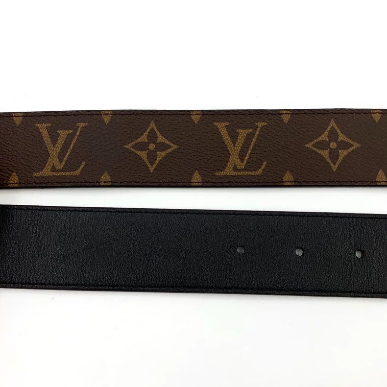 Louis Vuitton Louis Vuitton Dark brown logo presbyopic smooth buckle wai Size ONE SIZE - 6 Thumbnail