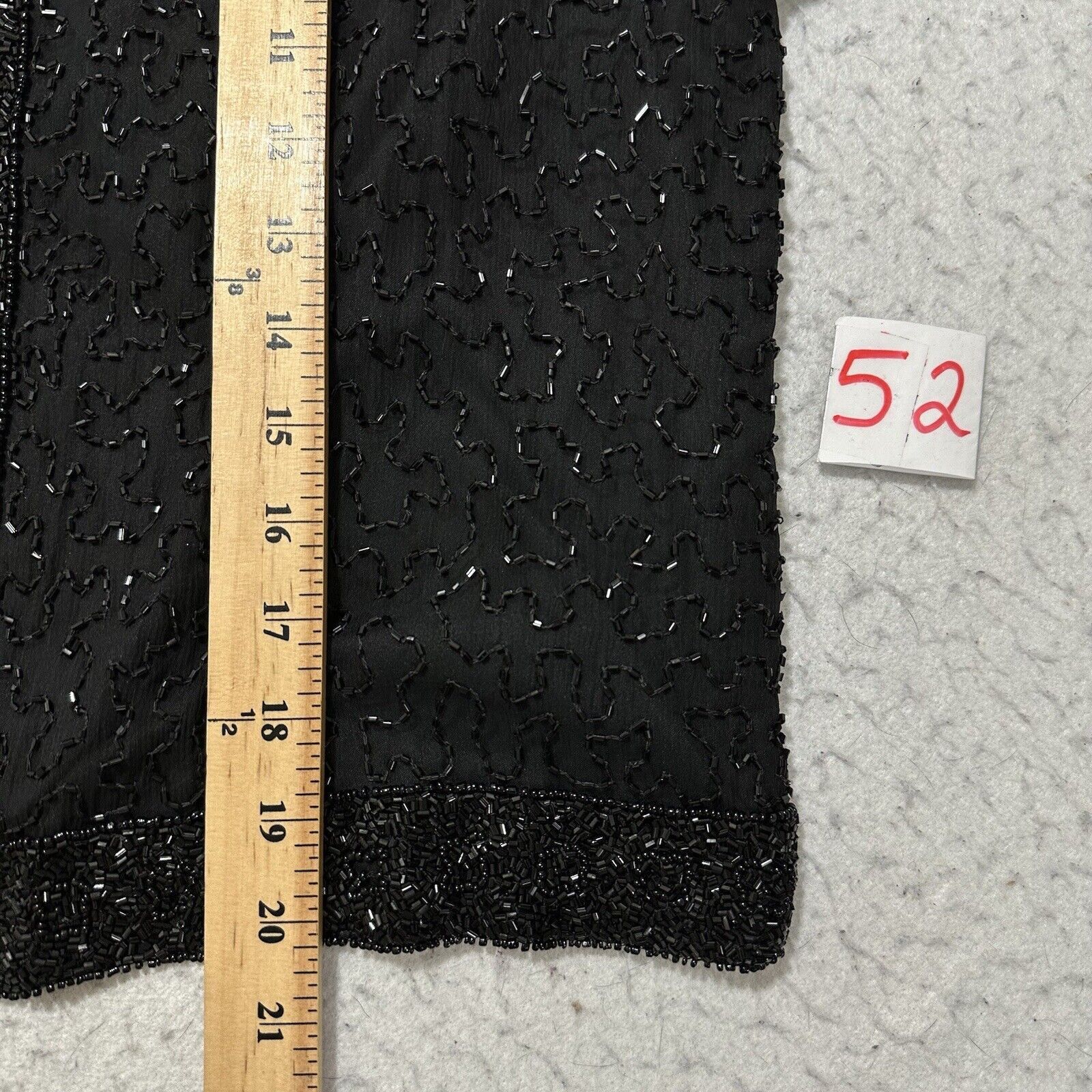 Vintage Vintage Stenay Medium Silk Bead Blazer Black Evening Jacket Size M / US 6-8 / IT 42-44 - 10 Thumbnail