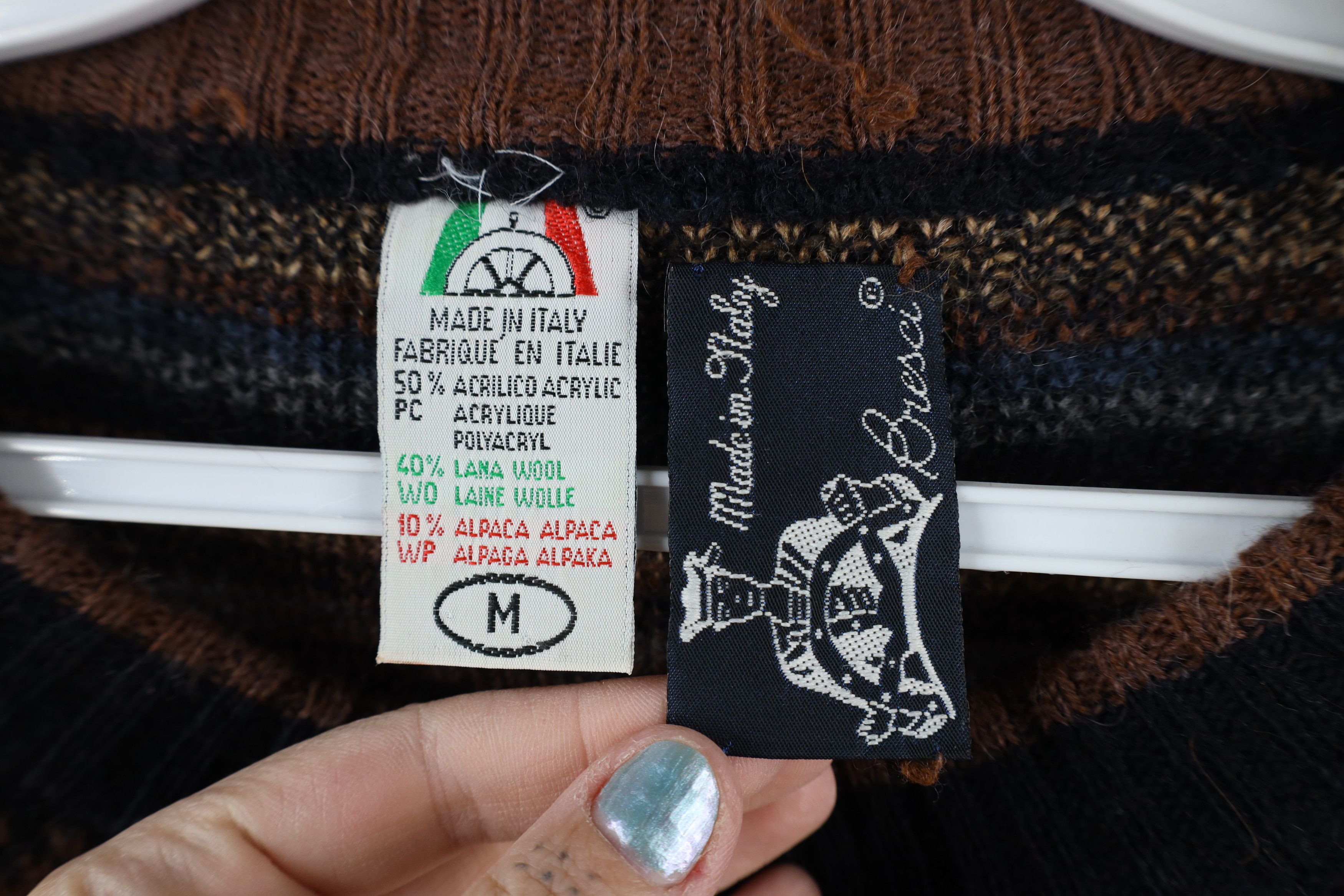 Vintage Vintage 90s Streetwear Wool Blend Knit Fair Isle Sweater Size US M / EU 48-50 / 2 - 4 Thumbnail