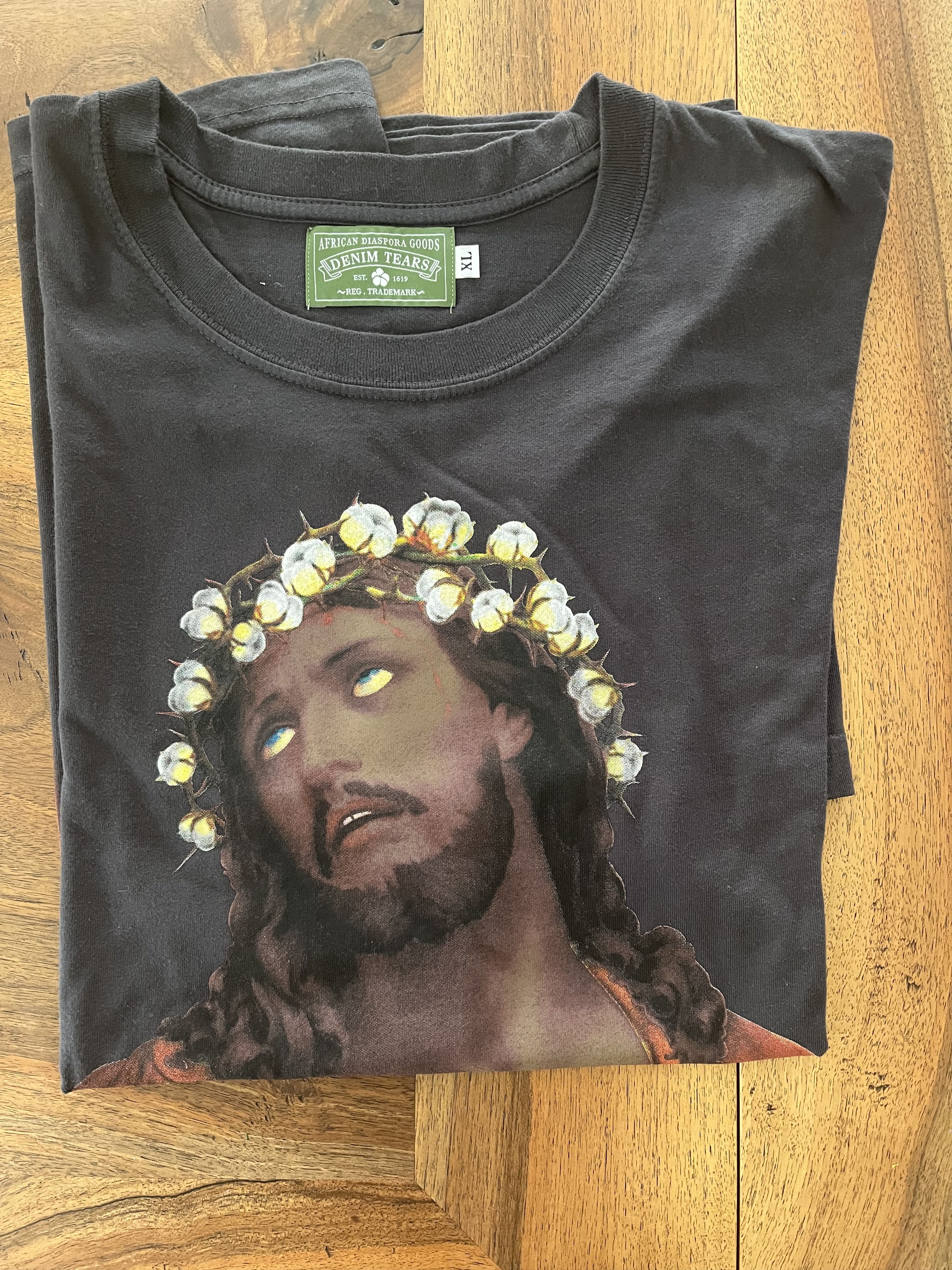 DENIM TEARS Black Jesus t-Shirt Size XL from Denim Tears Size US XL / EU 56 / 4 - 2 Thumbnail