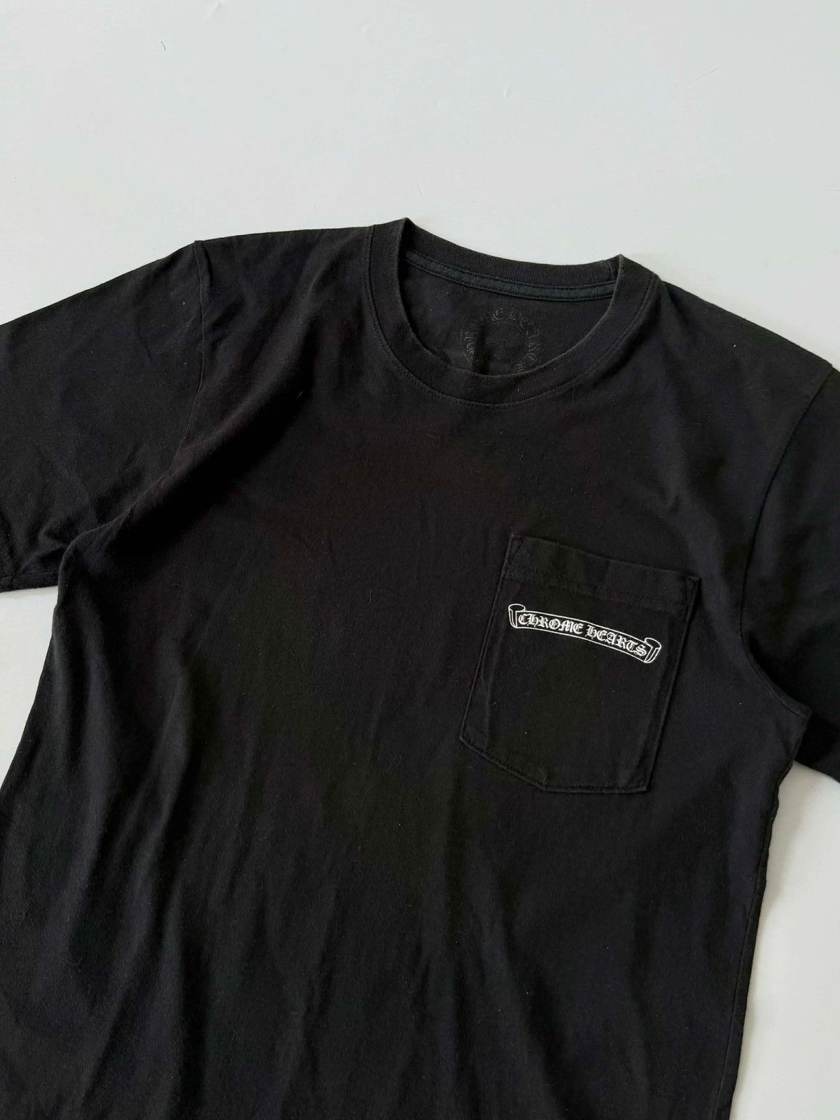 Chrome Hearts Chrome Hearts Black U.S.A. Script Logo Pocket Tee Size US S / EU 44-46 / 1 - 3 Thumbnail