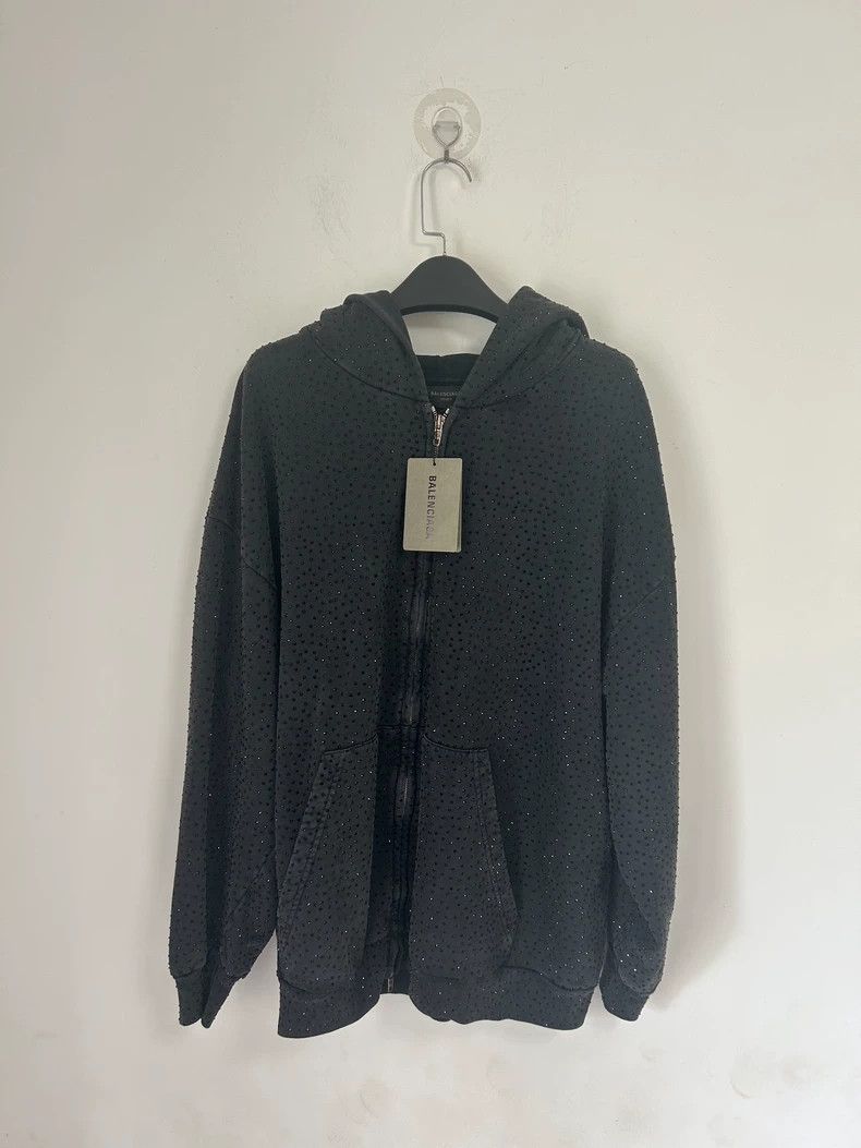 Balenciaga Balenciaga Rhinestone ss23 full rhinestone zipper hoodie Size US M / EU 48-50 / 2 - 1 Thumbnail