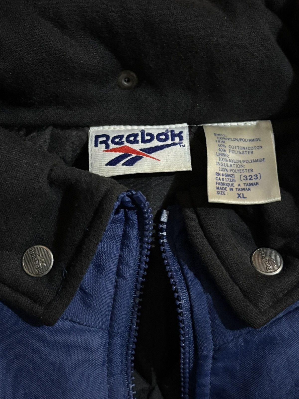 Reebok REEBOK Half-Zip Puffer Jacket Size US XL / EU 56 / 4 - 5 Thumbnail