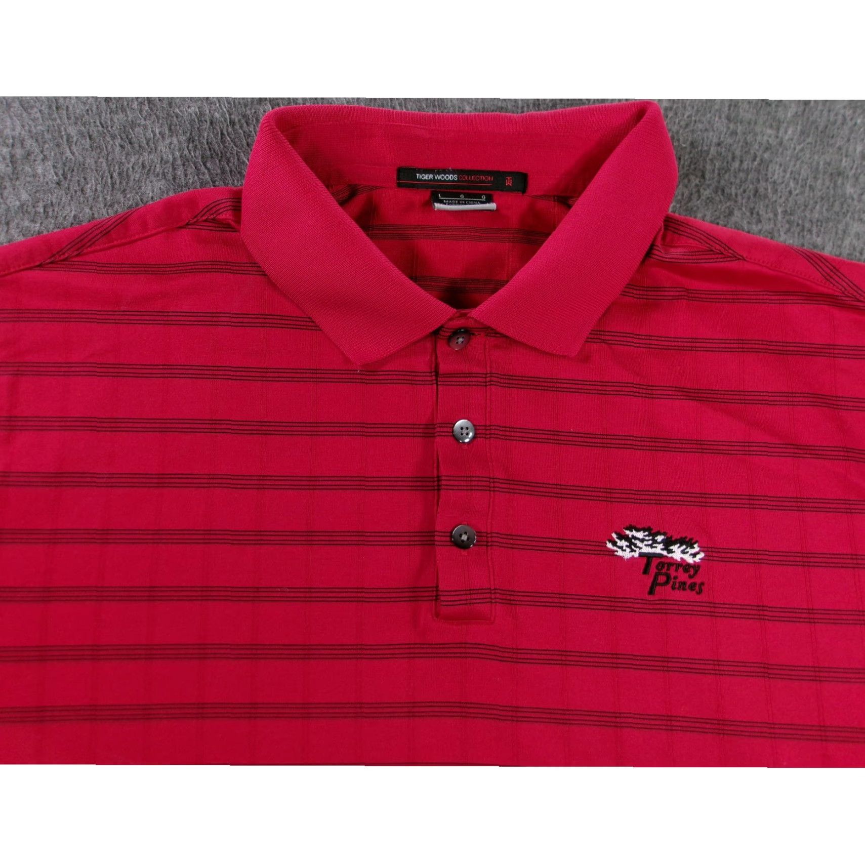 Nike Nike Tiger Woods Polo Shirt Mens L Red Striped Golf Casual Athletic Shirt Size US L / EU 52-54 / 3 - 2 Thumbnail