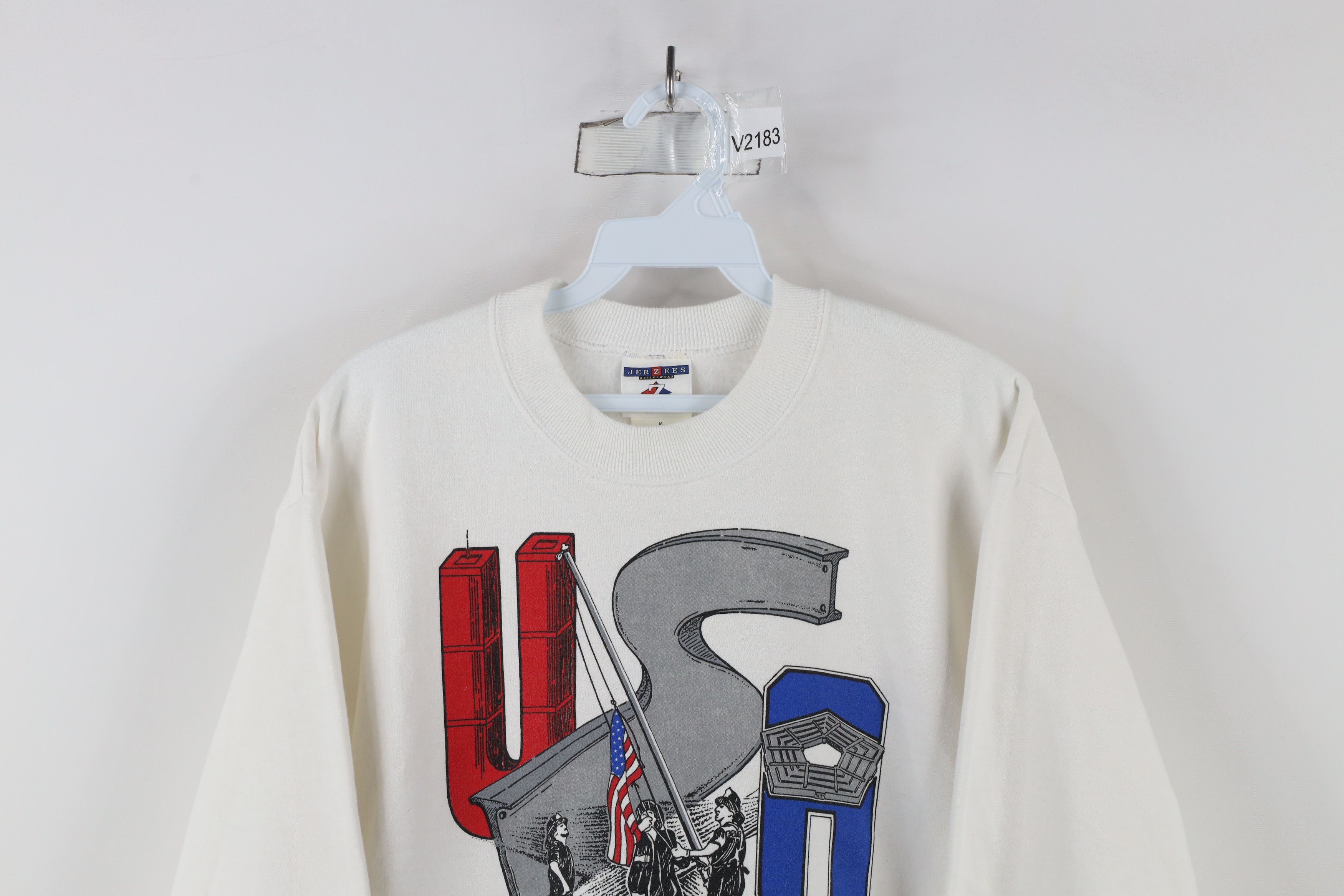 Vintage Vintage Y2K United We Stand September 11 Twin Sweatshirt Size US M / EU 48-50 / 2 - 2 Thumbnail