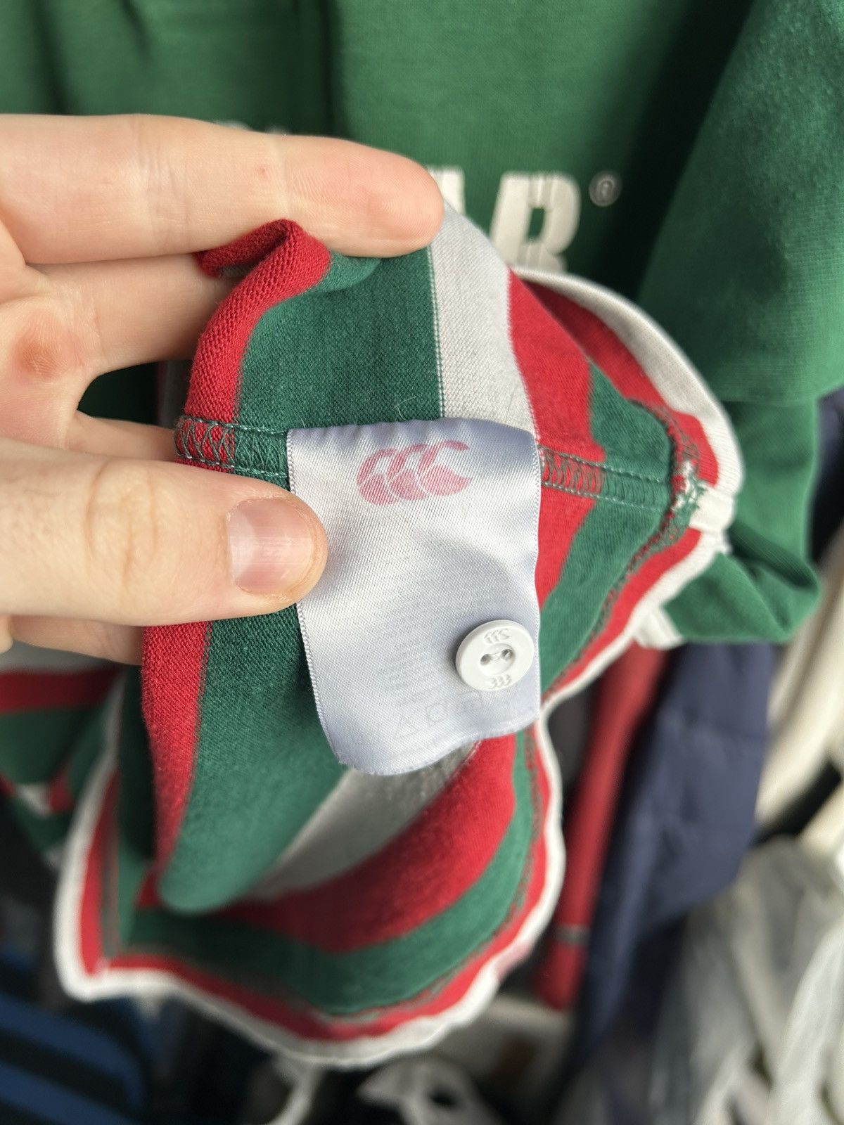 Canterbury of New Zealand × Vintage Canterbury Leicester Tigers Rugby Jersey Football T-shirt Size US M / EU 48-50 / 2 - 7 Thumbnail