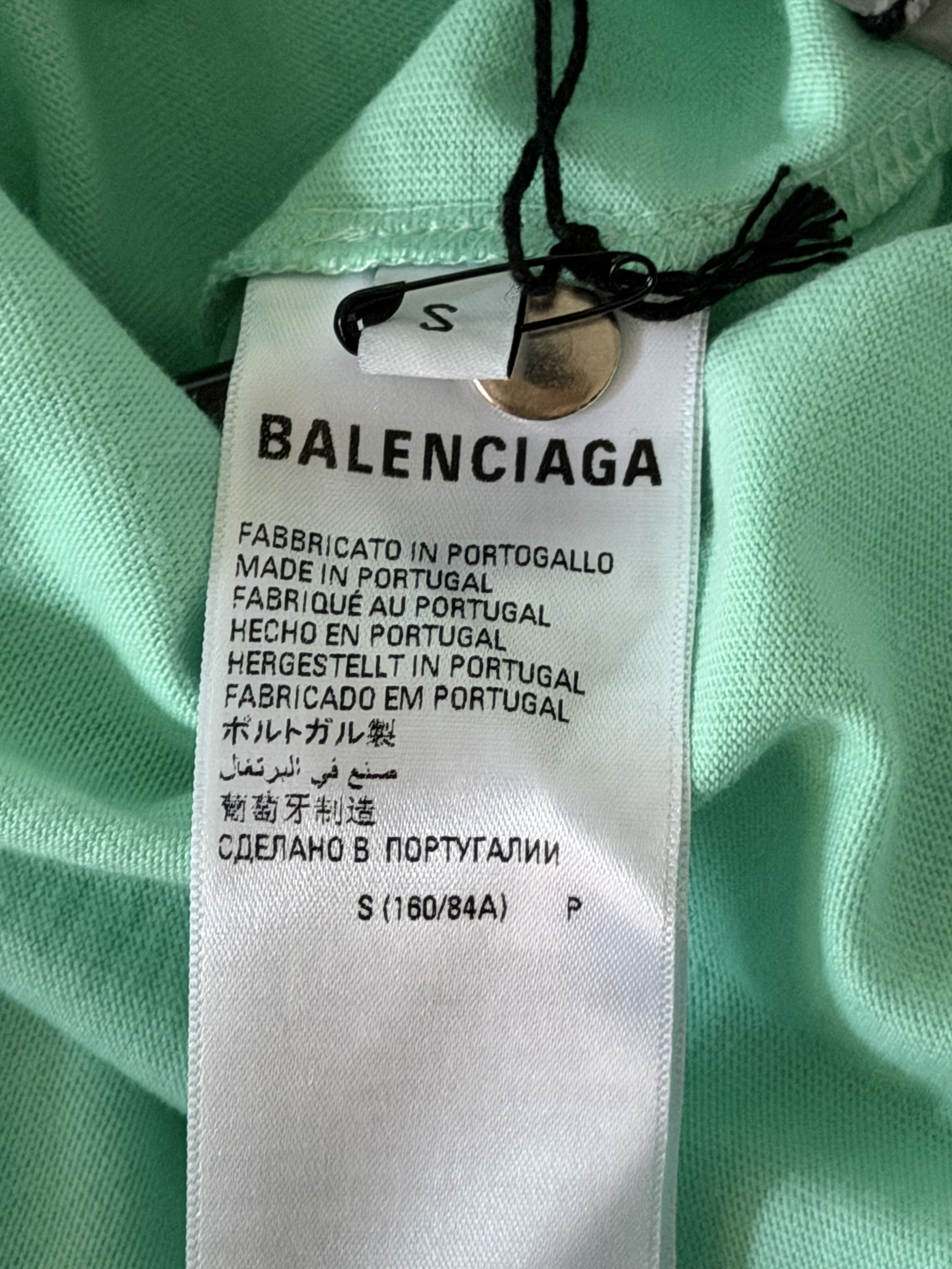 Balenciaga Balenciaga Political Campaign Oversized Tee (Teal) Size US S / EU 44-46 / 1 - 5 Thumbnail