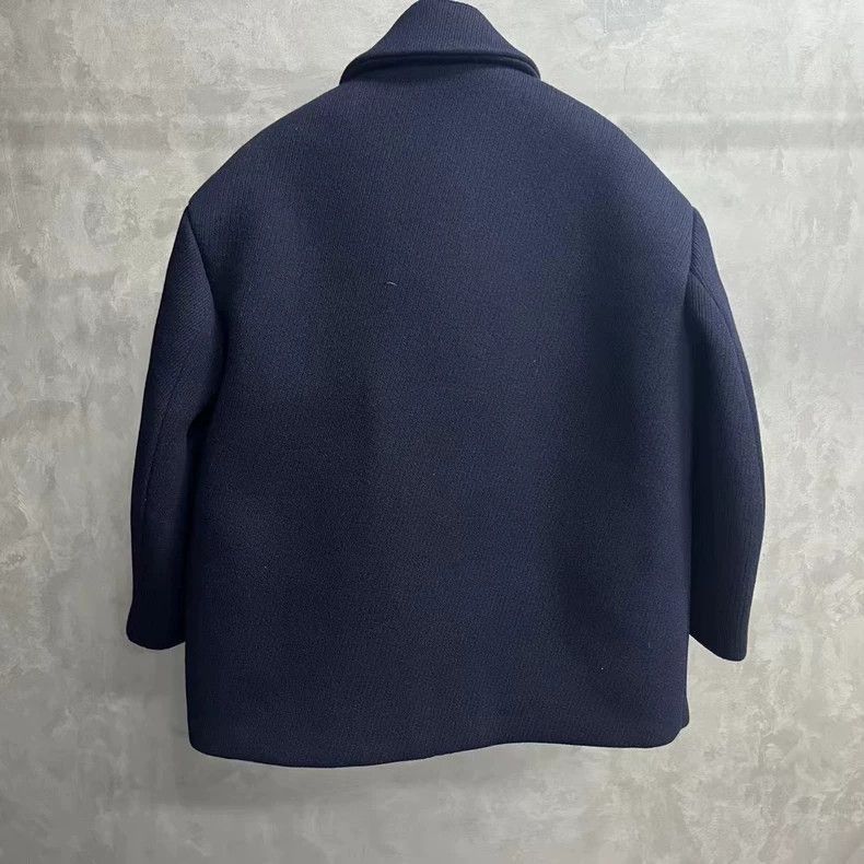 Prada Prada Navy Blue Wool Jacket Coat -2505 Size US L / EU 52-54 / 3 - 2 Thumbnail
