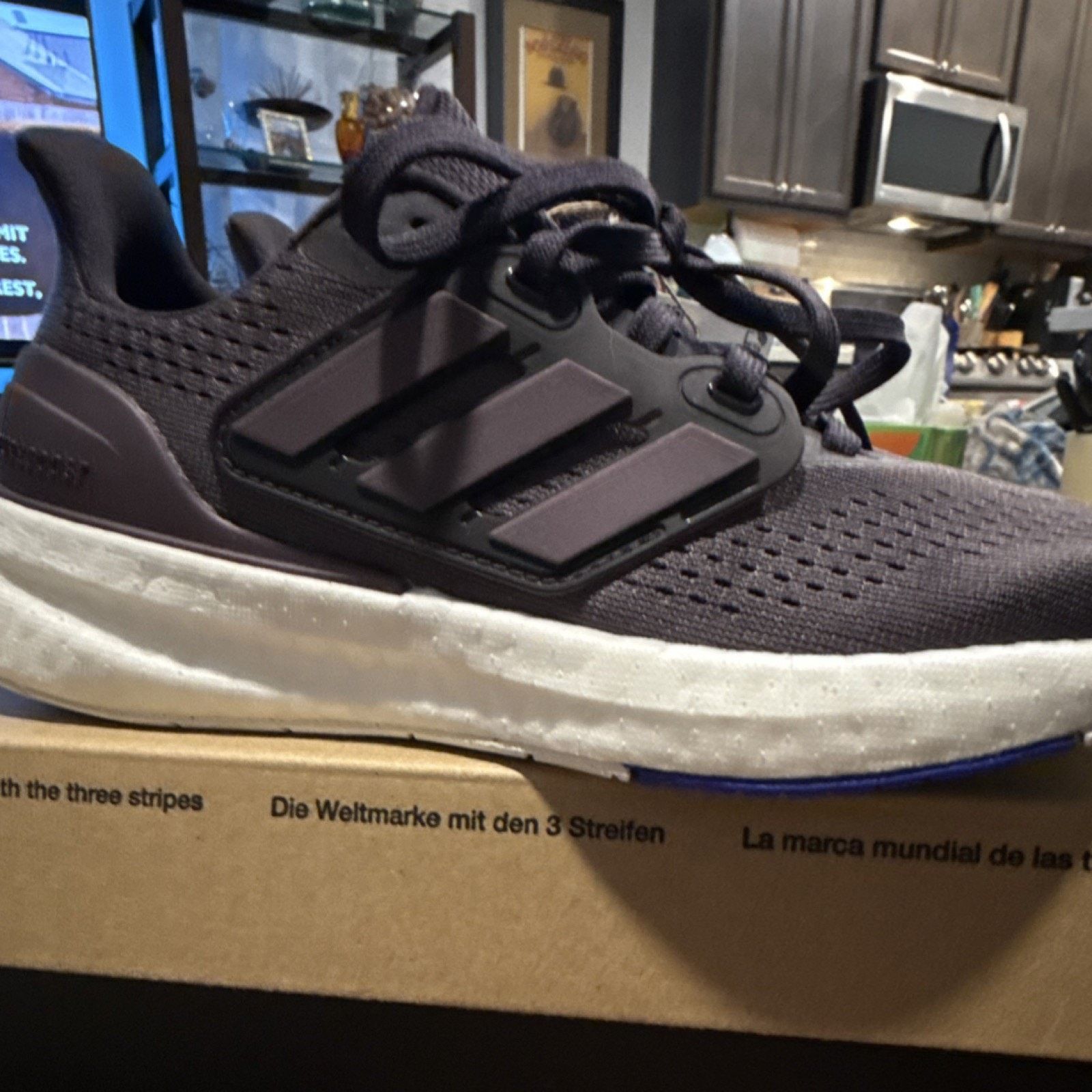 Adidas adidas PureBoost 23W Aurora BLK W Mesh Sneakers IF1541 Black Size US 5 / IT 35 - 8 Thumbnail