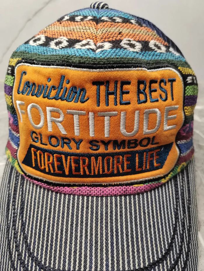 Japanese Brand Vintage Big Patchwork Japanese Brand Trucker Hat Size ONE SIZE - 3 Thumbnail