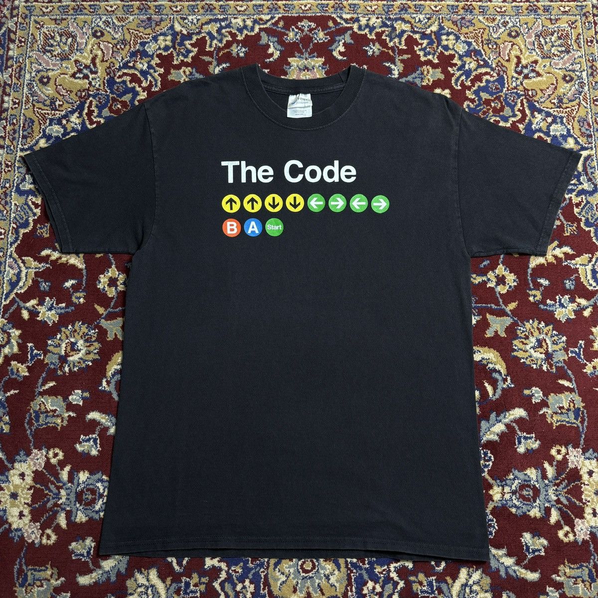 The Game Vintage 2000s The Konami Cheat Code video game promo tee Y2K Size US L / EU 52-54 / 3 - 4 Thumbnail