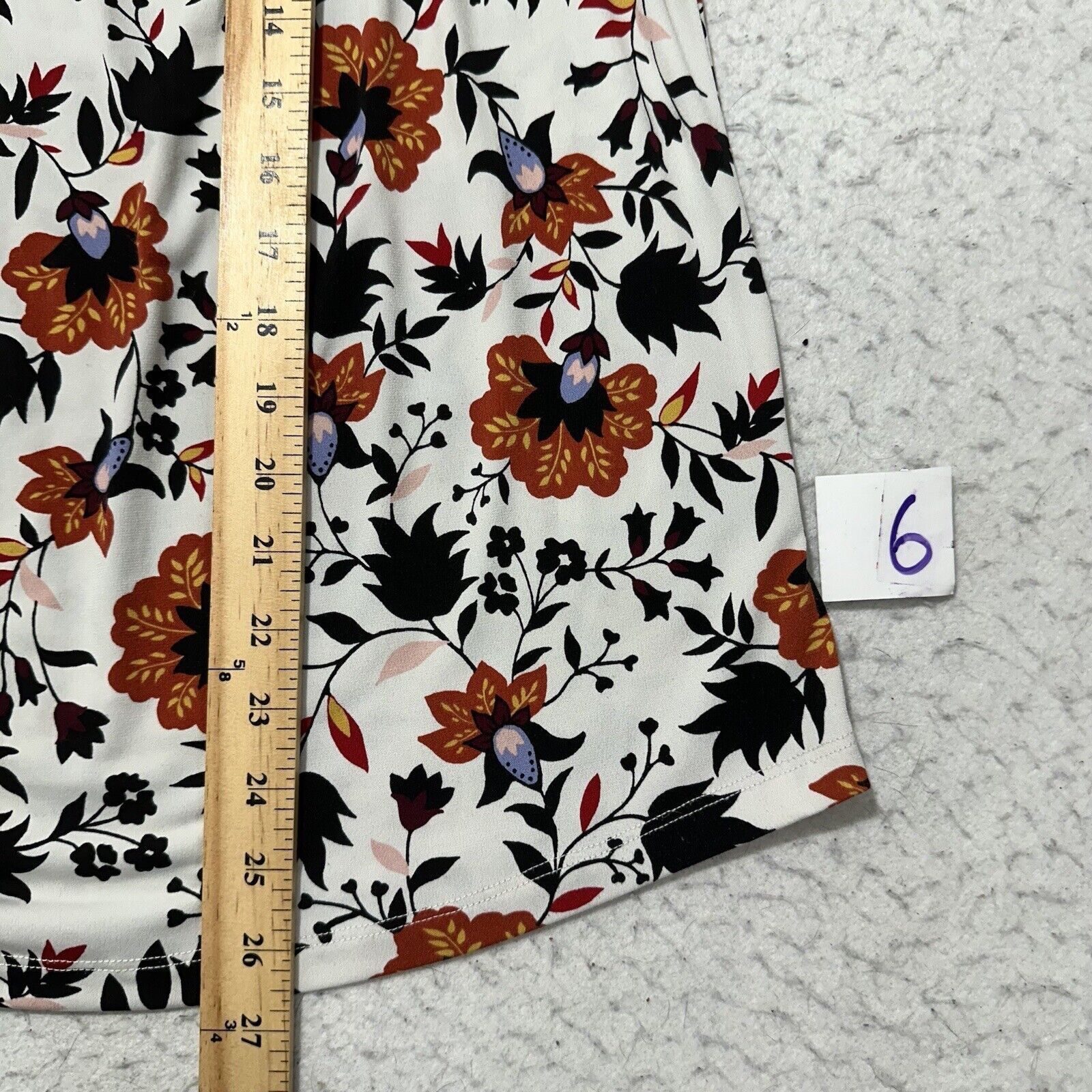 Liz Claiborne Liz Claiborne XL White Floral Long Sleeve Pullover Blouse Size XL / US 12-14 / IT 48-50 - 8 Thumbnail