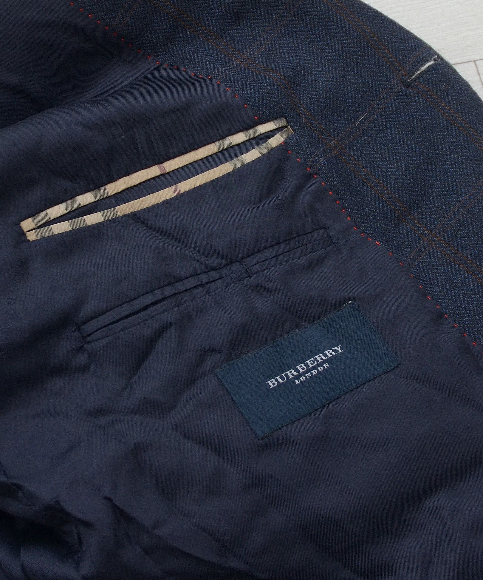 Burberry × Burberry Prorsum Vintage BURBERRY London Wool Tweed Check Blazer size 56 Size 54R - 10 Thumbnail