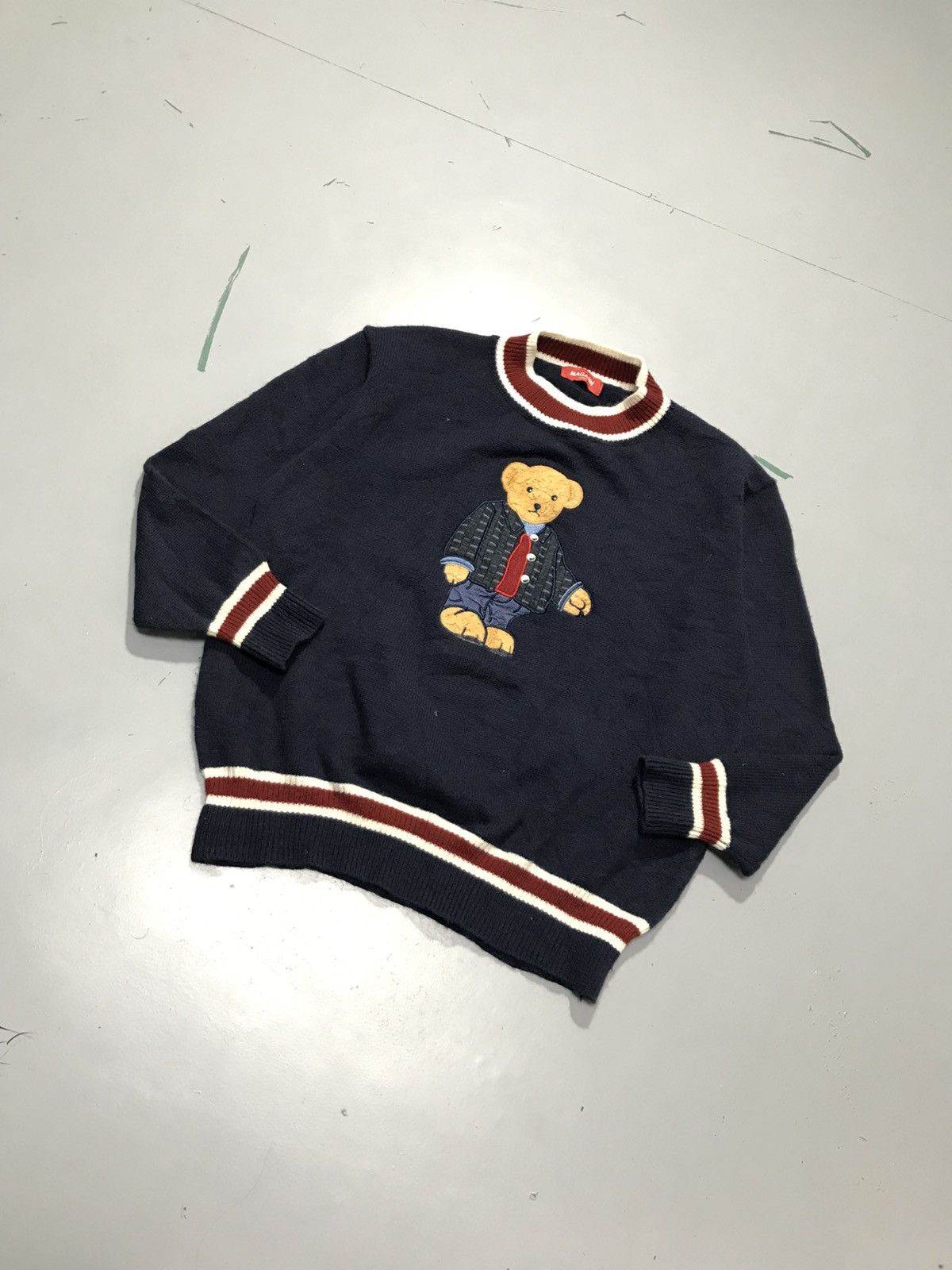 Polo Ralph Lauren Vintage megasin bear knit sweater Size US M / EU 48-50 / 2 - 3 Thumbnail