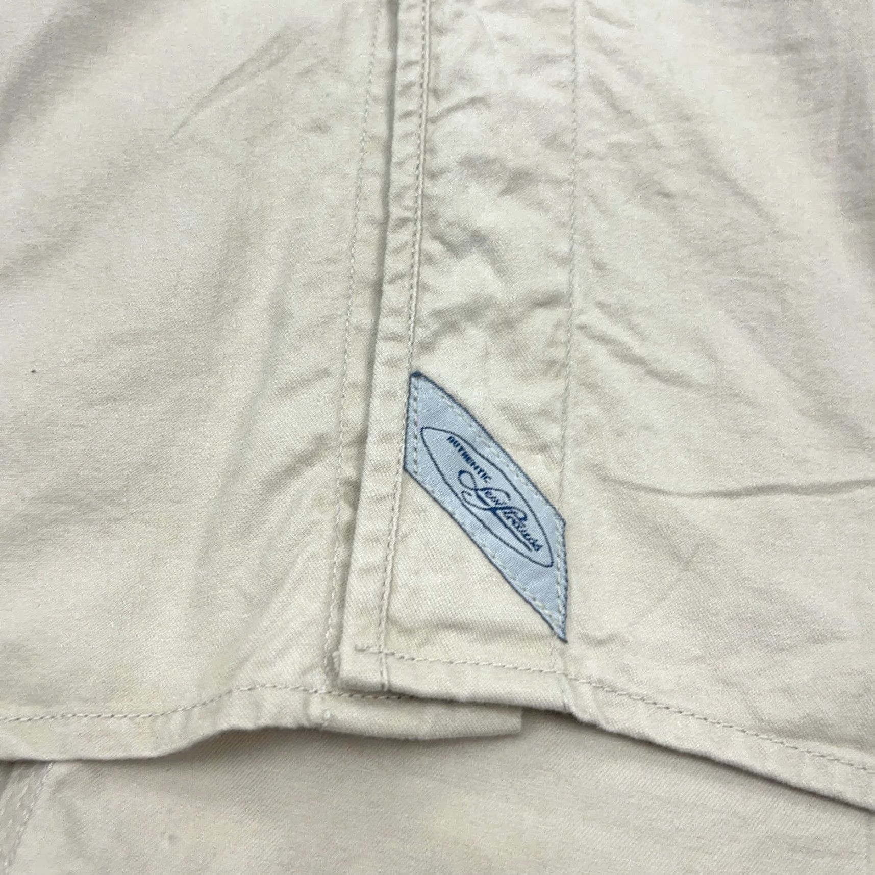 Levi's VINTAGE Levi's Shirt Men M Tan Beige Denim Button-Up Western Cowboy | Levi's Shirt Men M Tan Beige Denim Button-Up Western Cowboy Size US M / EU 48-50 / 2 - 6 Thumbnail