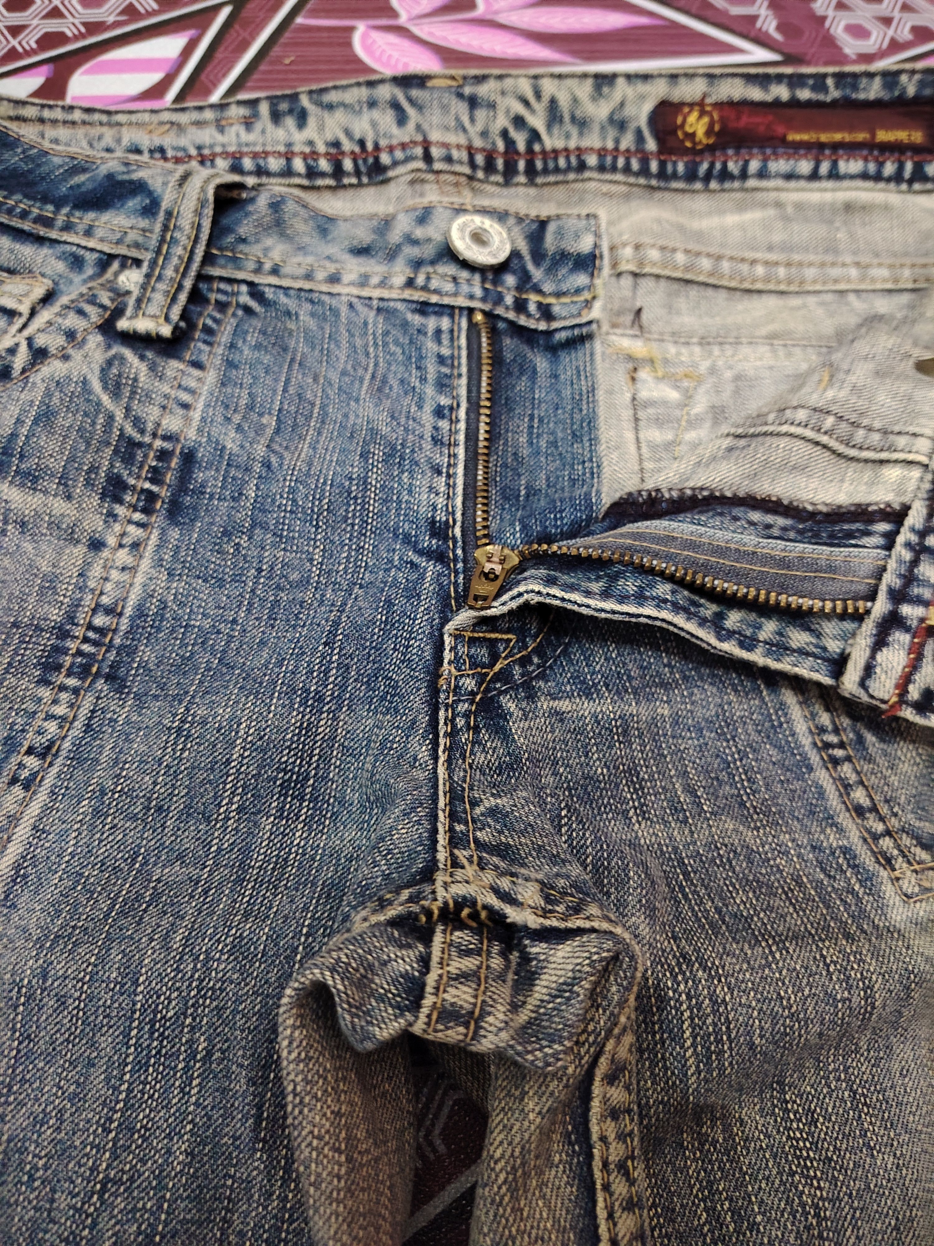 If Six Was Nine × Japanese Brand Japanese 90's Bootcut Brappers distressed denim flared jeans Size US 31 - 10 Thumbnail