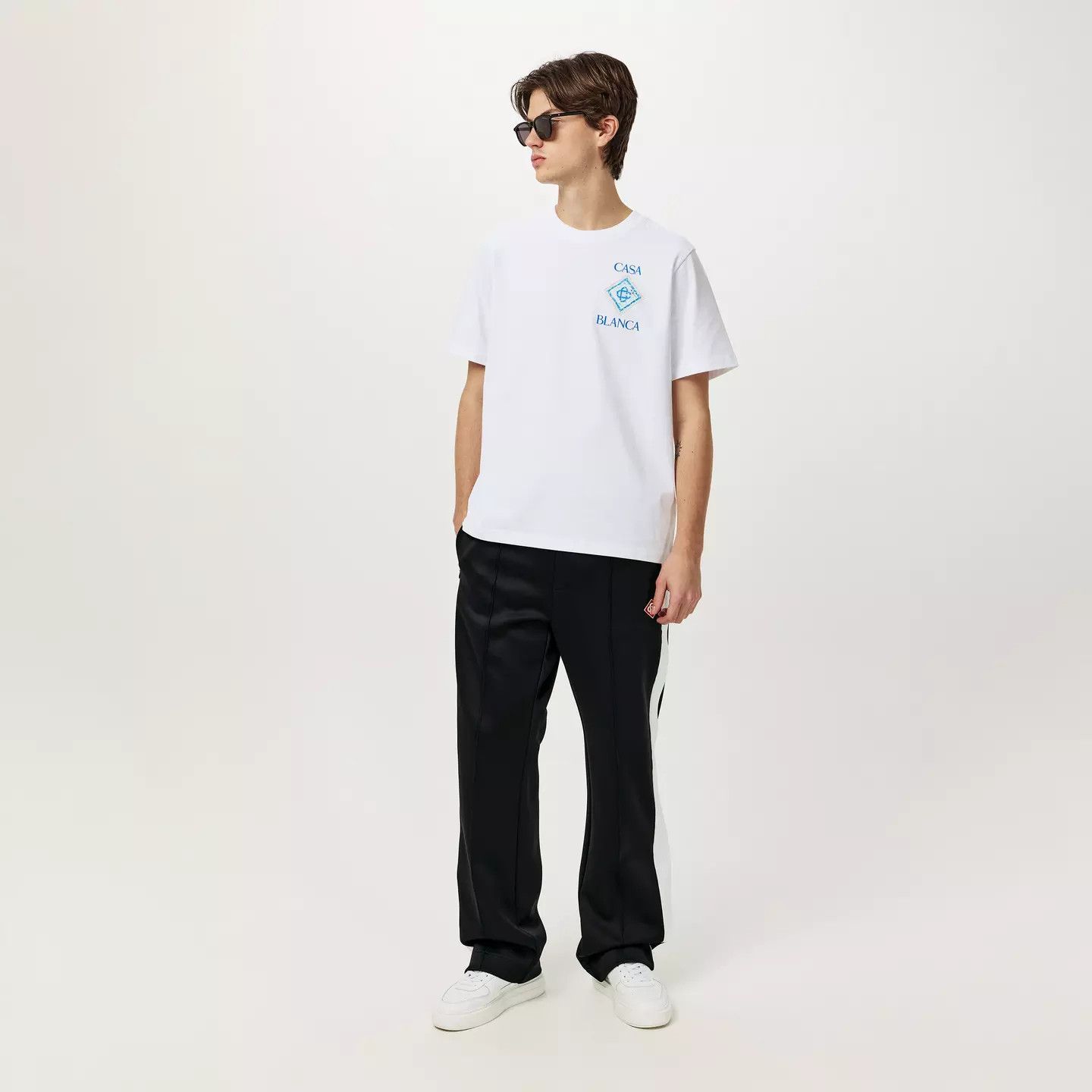 Casablanca o1g2r1mq0426 Open Hem Fleece Relaxed Sweatpants & Joggers Size US 34 / EU 50 - 4 Thumbnail